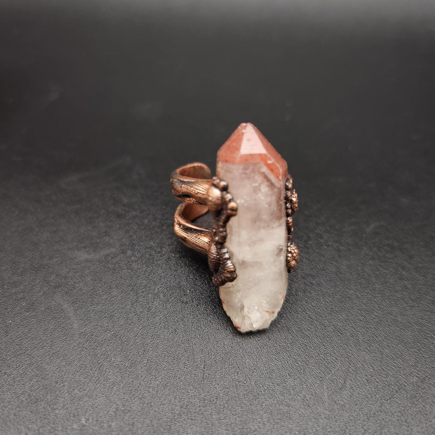 Hearth ~ Red Quartz Point Statement Ring