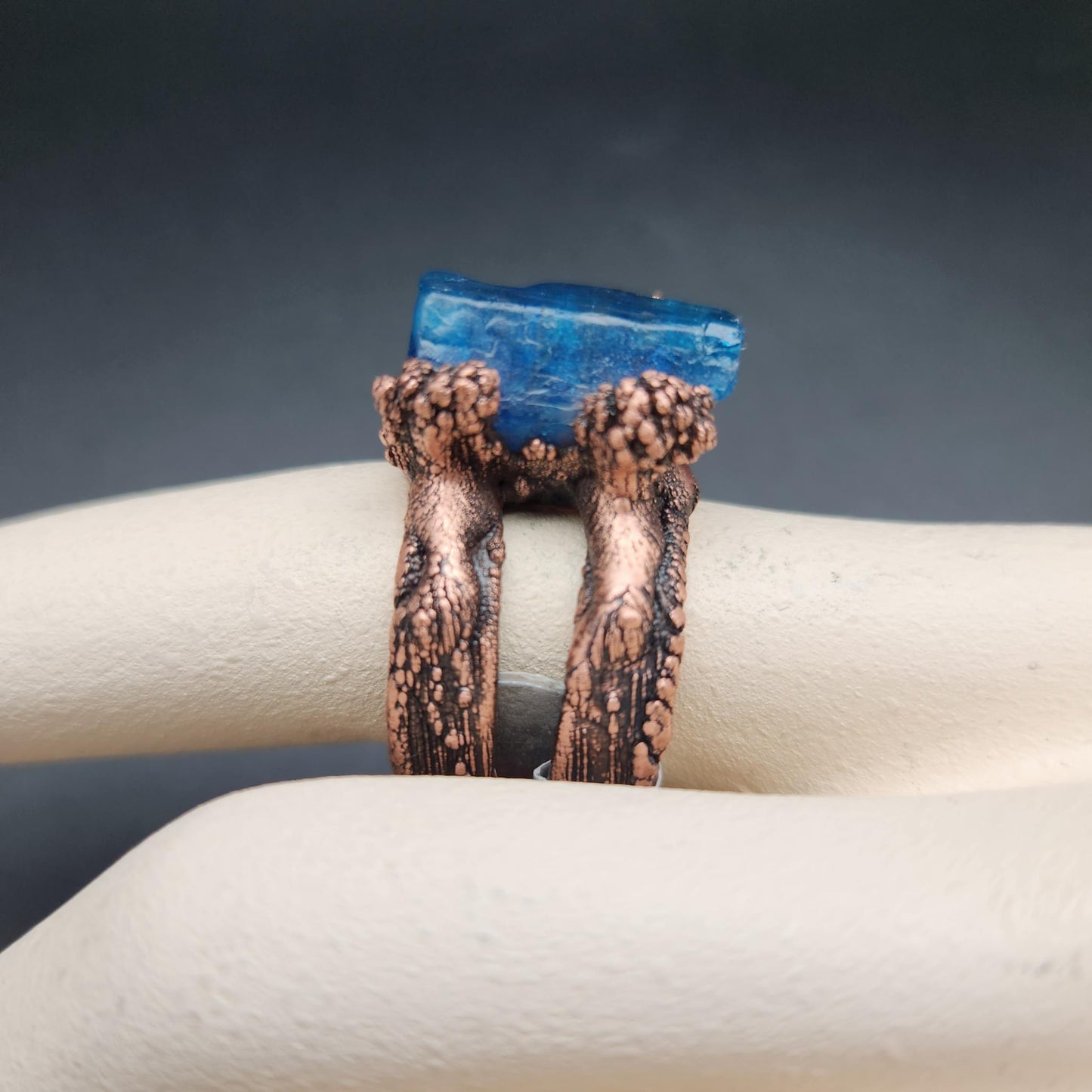 Phenom ~ Blue Apatite Statement Ring