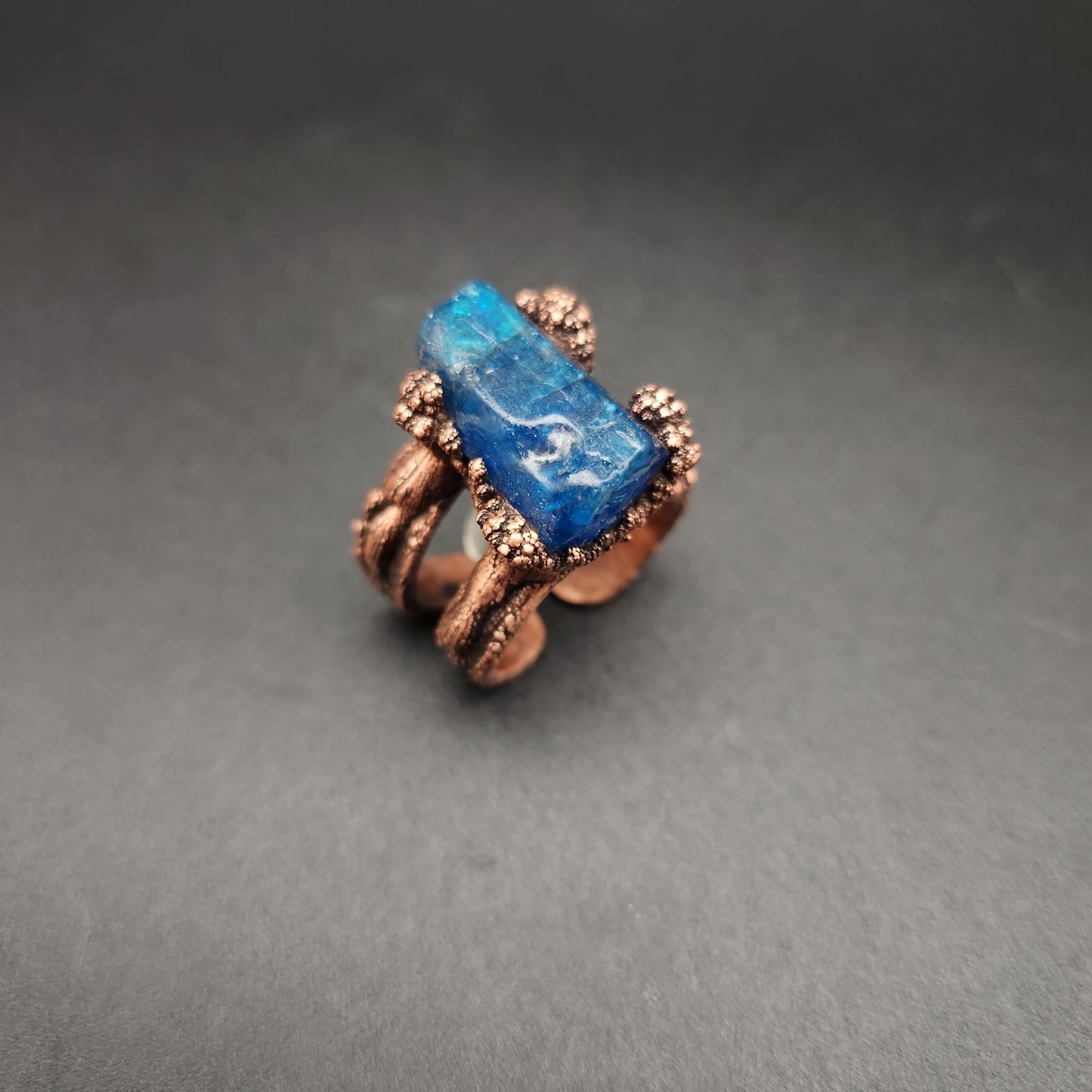 Phenom ~ Blue Apatite Statement Ring