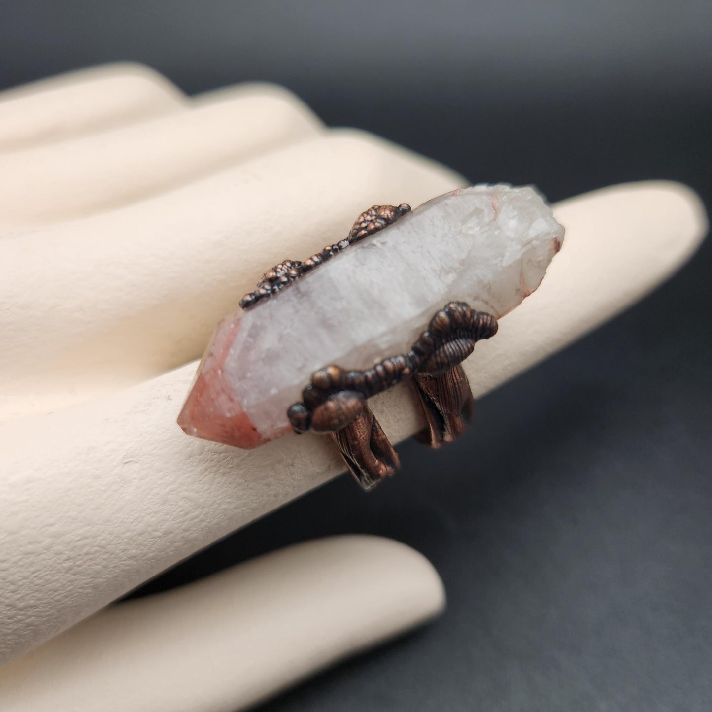 Hearth ~ Red Quartz Point Statement Ring