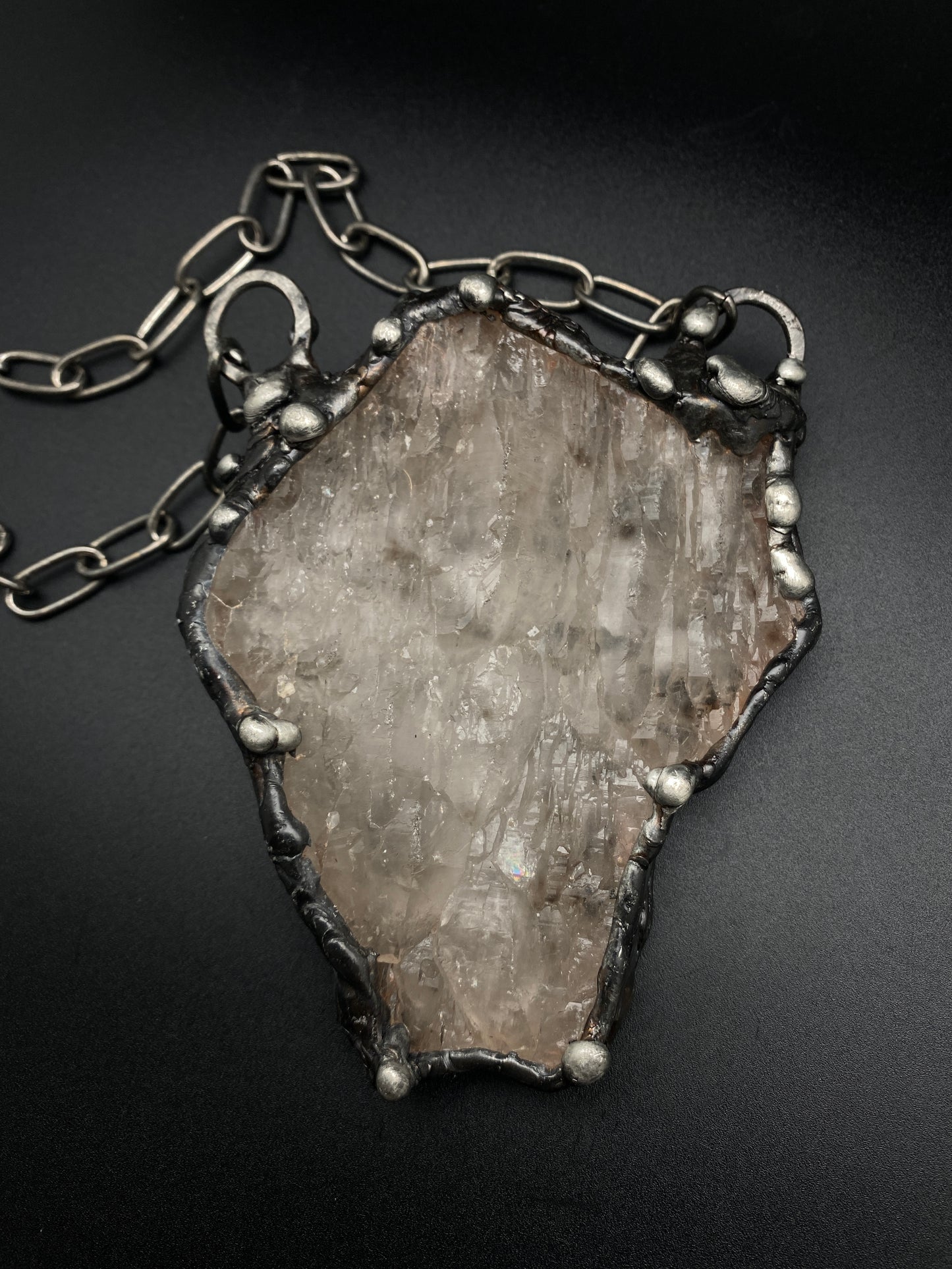 The Last Unicorn ~ Giant Elestial Smoky Quartz Necklace