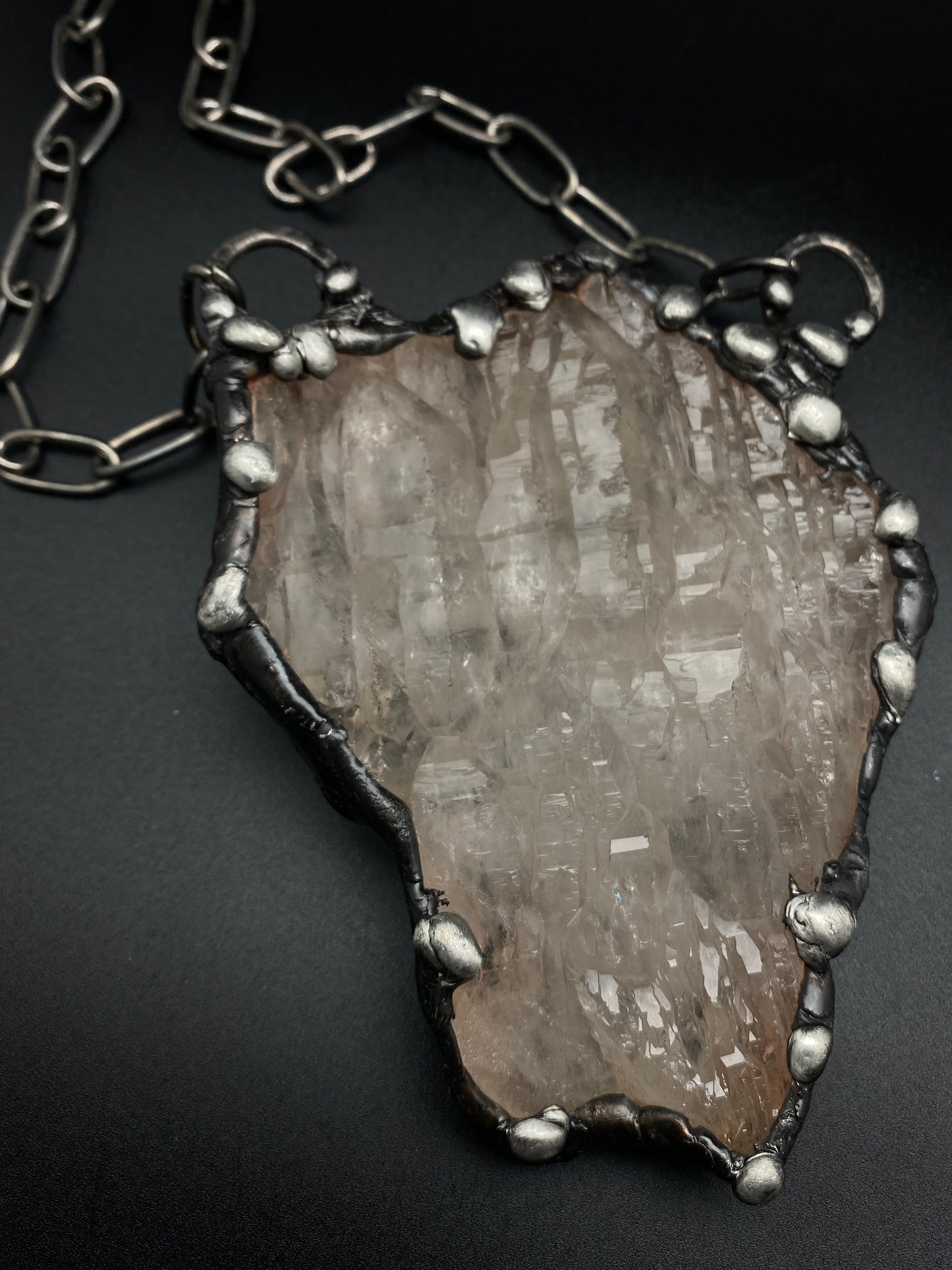 The Last Unicorn ~ Giant Elestial Smoky Quartz Necklace