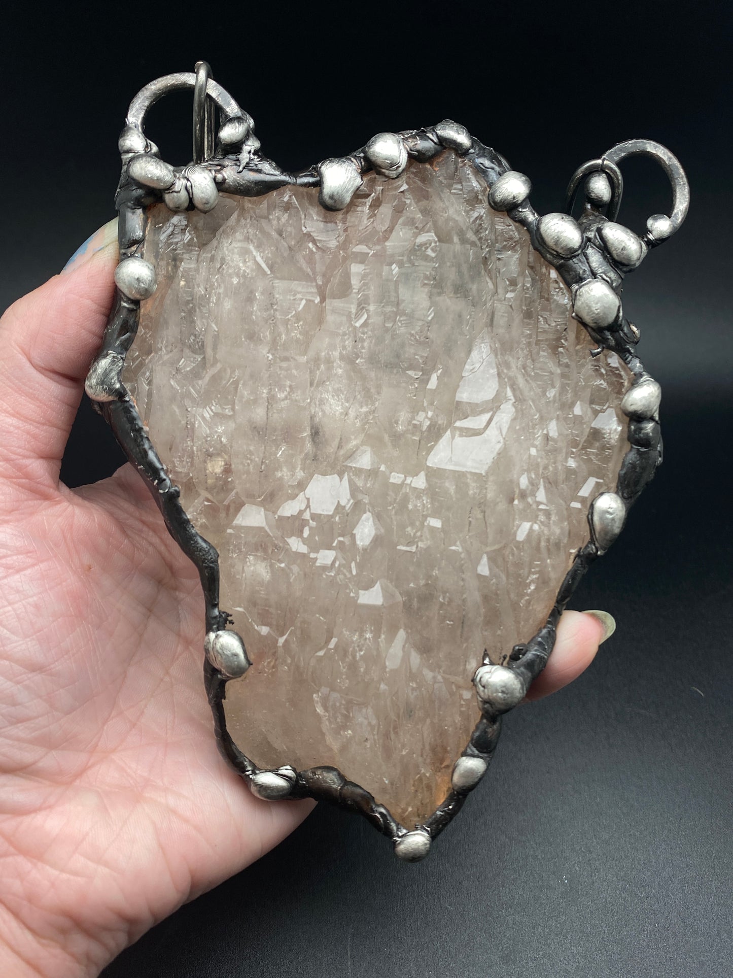 The Last Unicorn ~ Giant Elestial Smoky Quartz Necklace