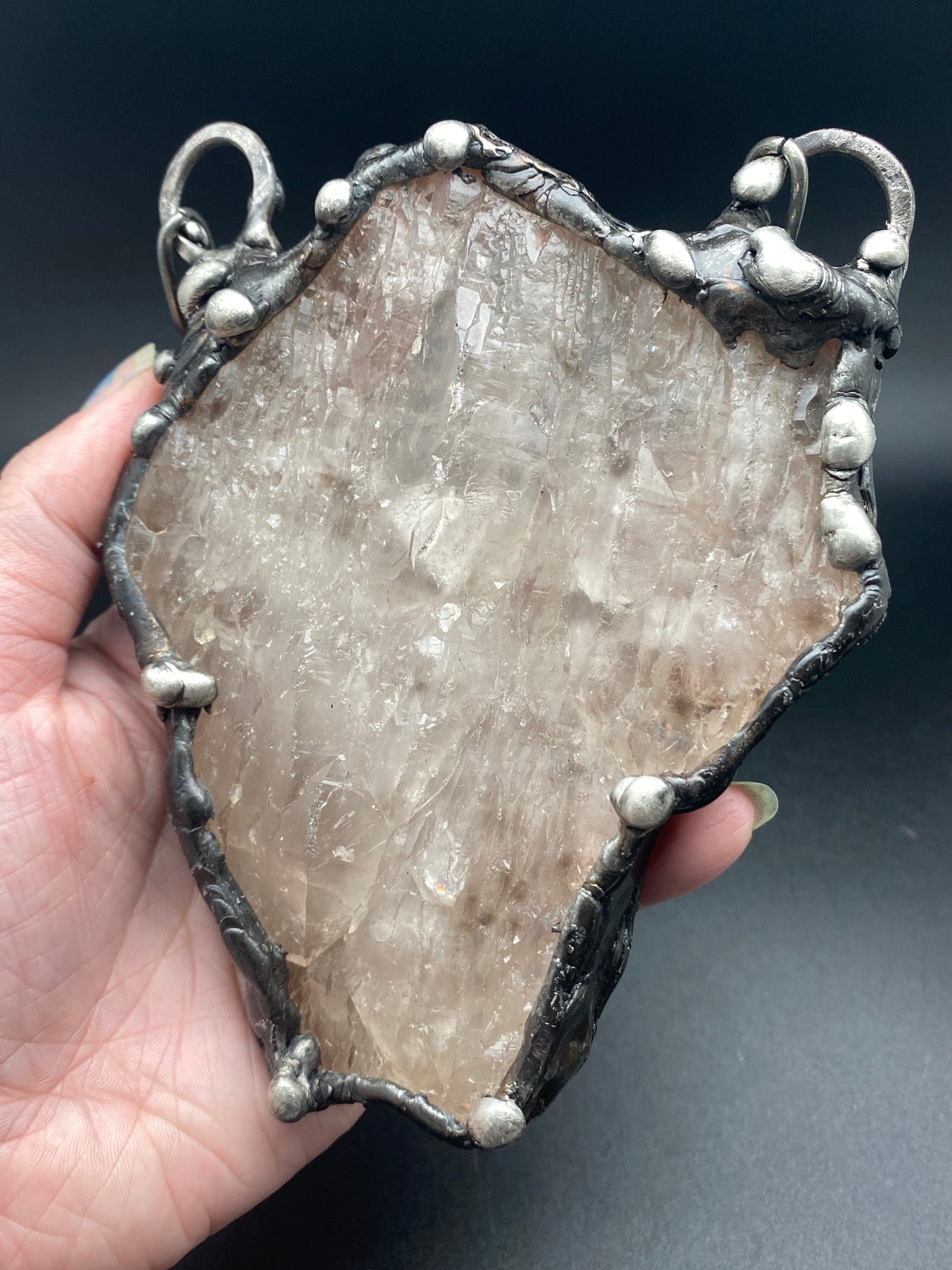 The Last Unicorn ~ Giant Elestial Smoky Quartz Necklace