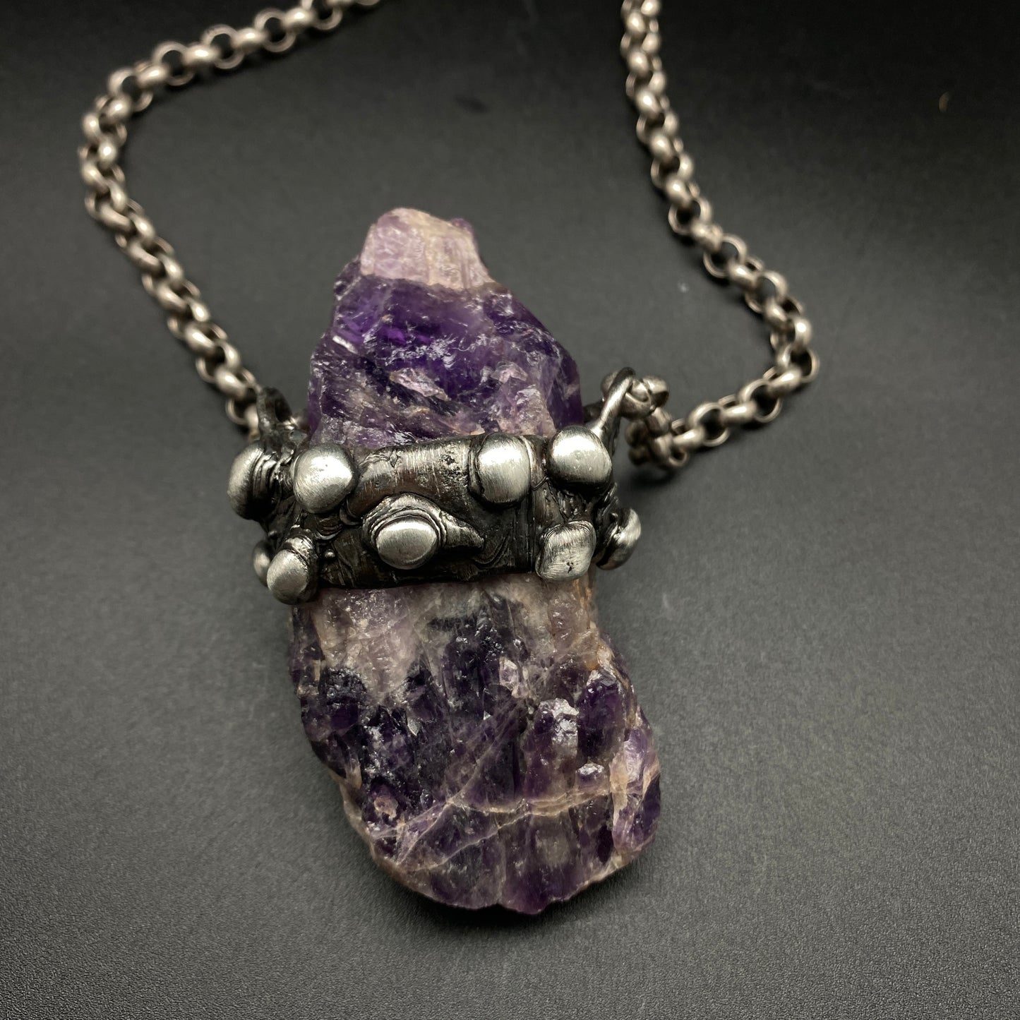 Conjure ~ Raw Amethyst Necklace