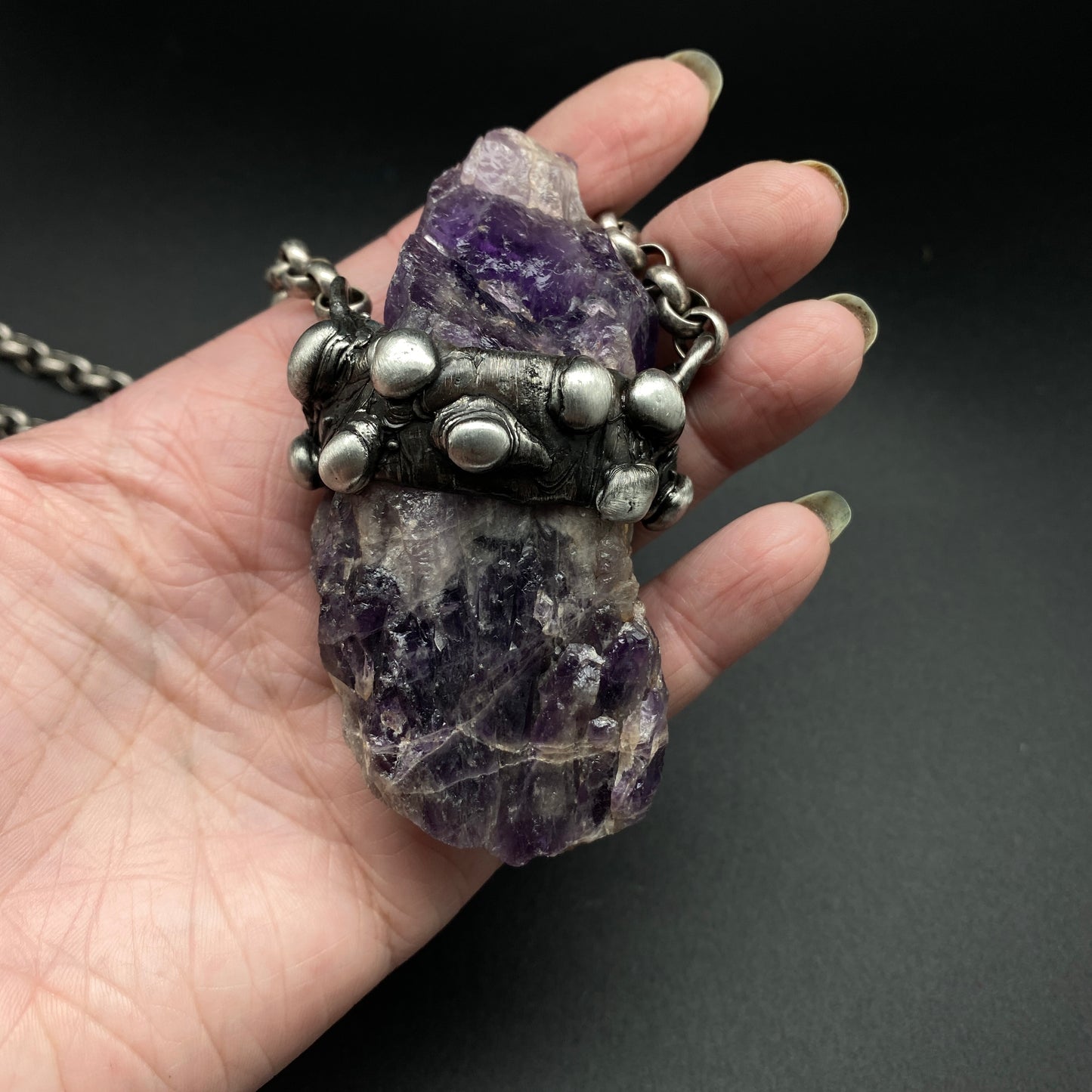 Conjure ~ Raw Amethyst Necklace