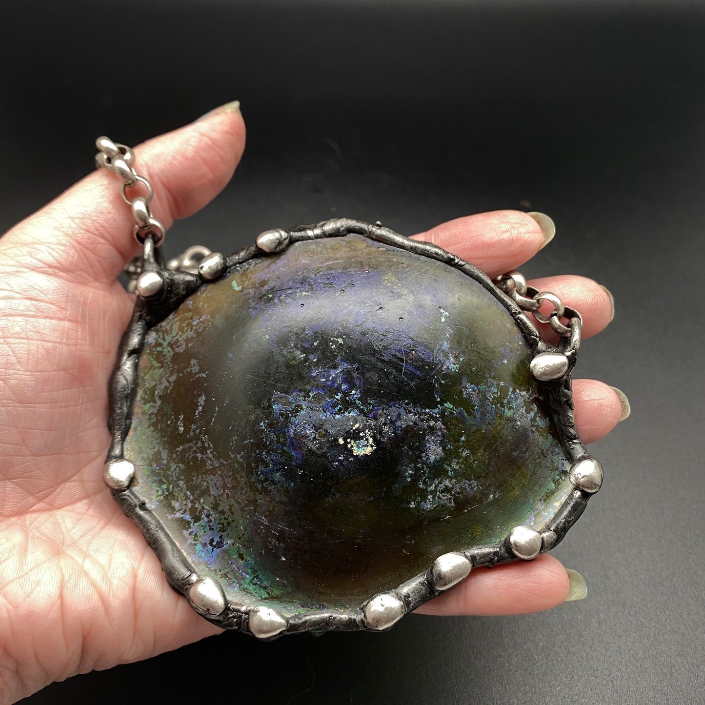 Eye of The Storm ~ 2000 Year Old Roman Glass Necklace