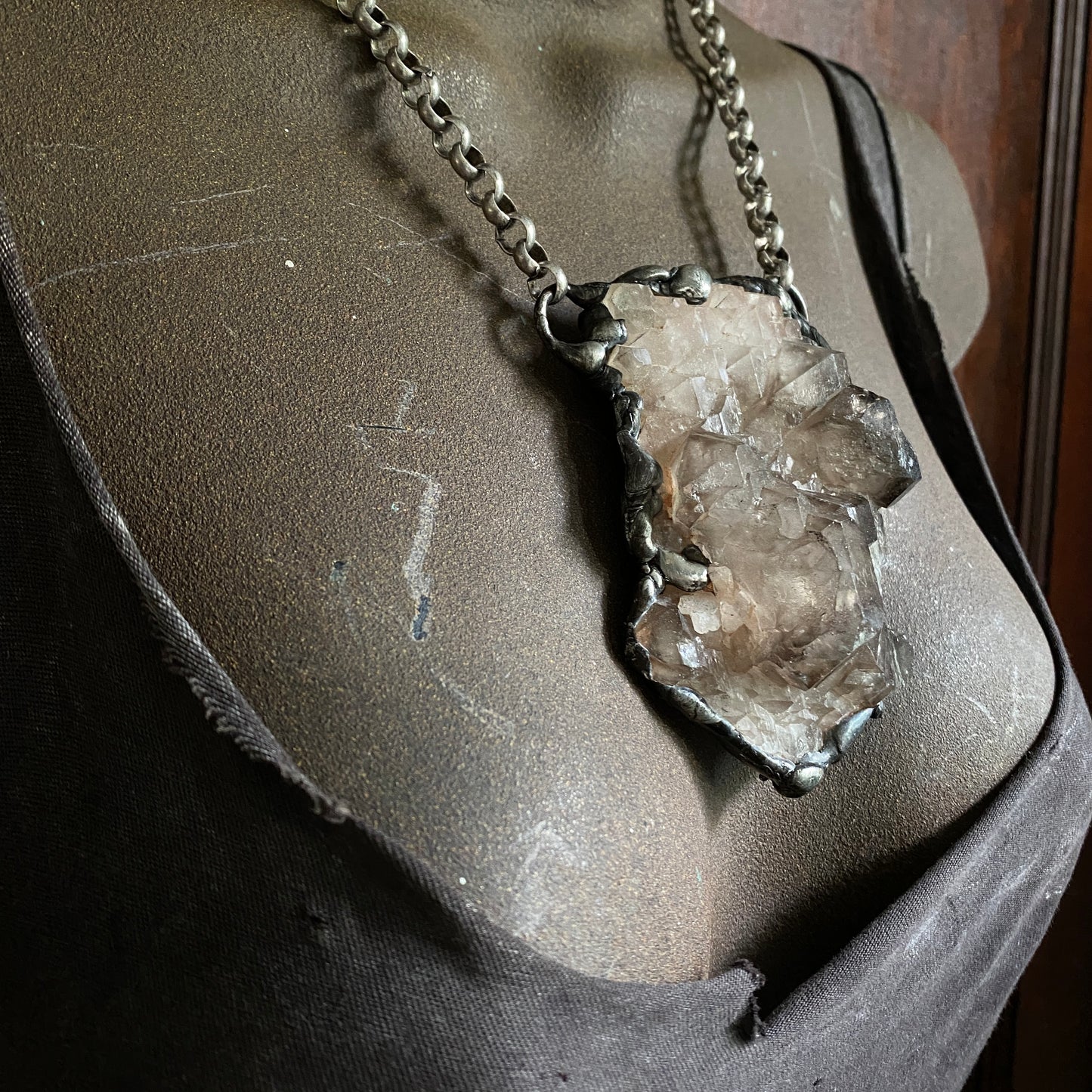 The Last Unicorn ~ Elestial Smoky Quartz Necklace