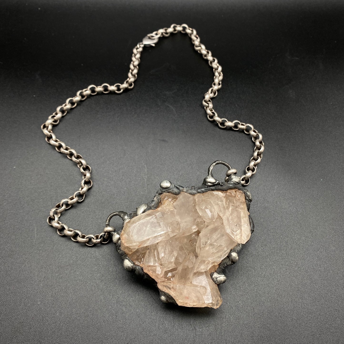 Broadcast ~ Quartz Cluster Necklace