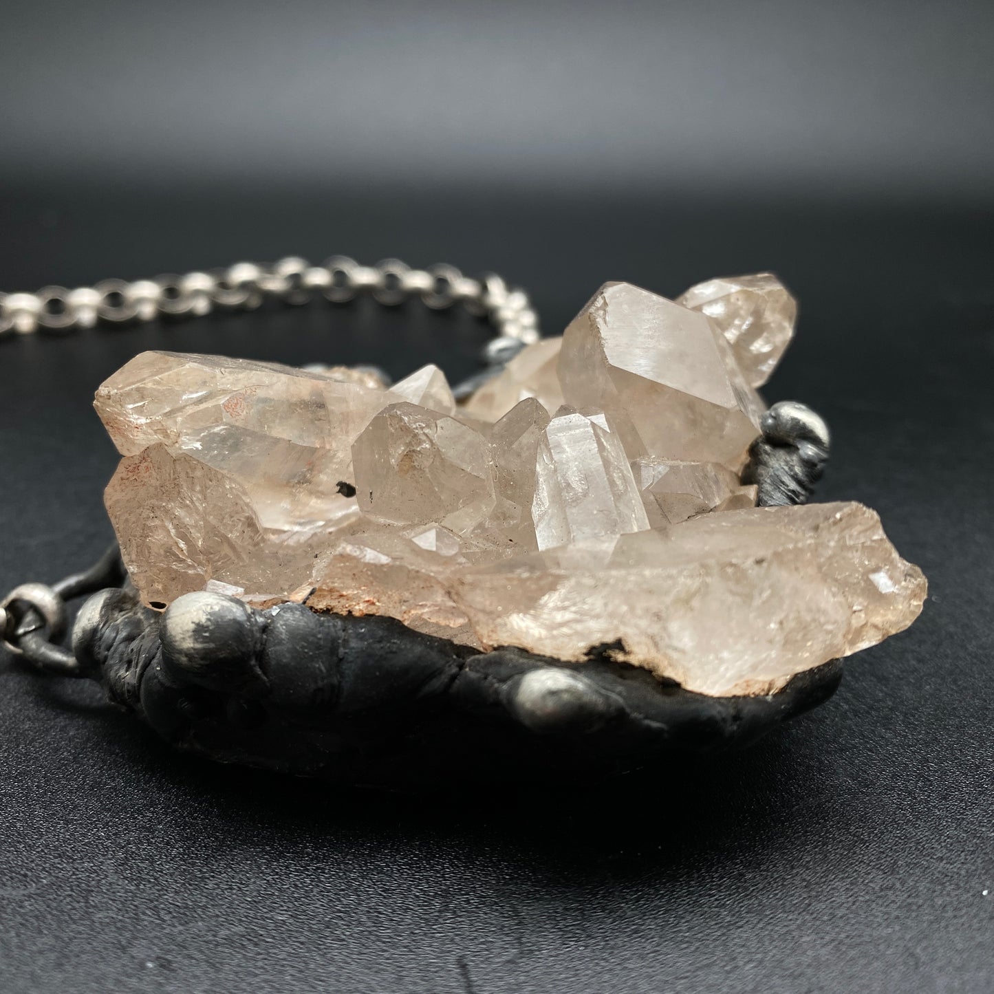 Broadcast ~ Quartz Cluster Necklace