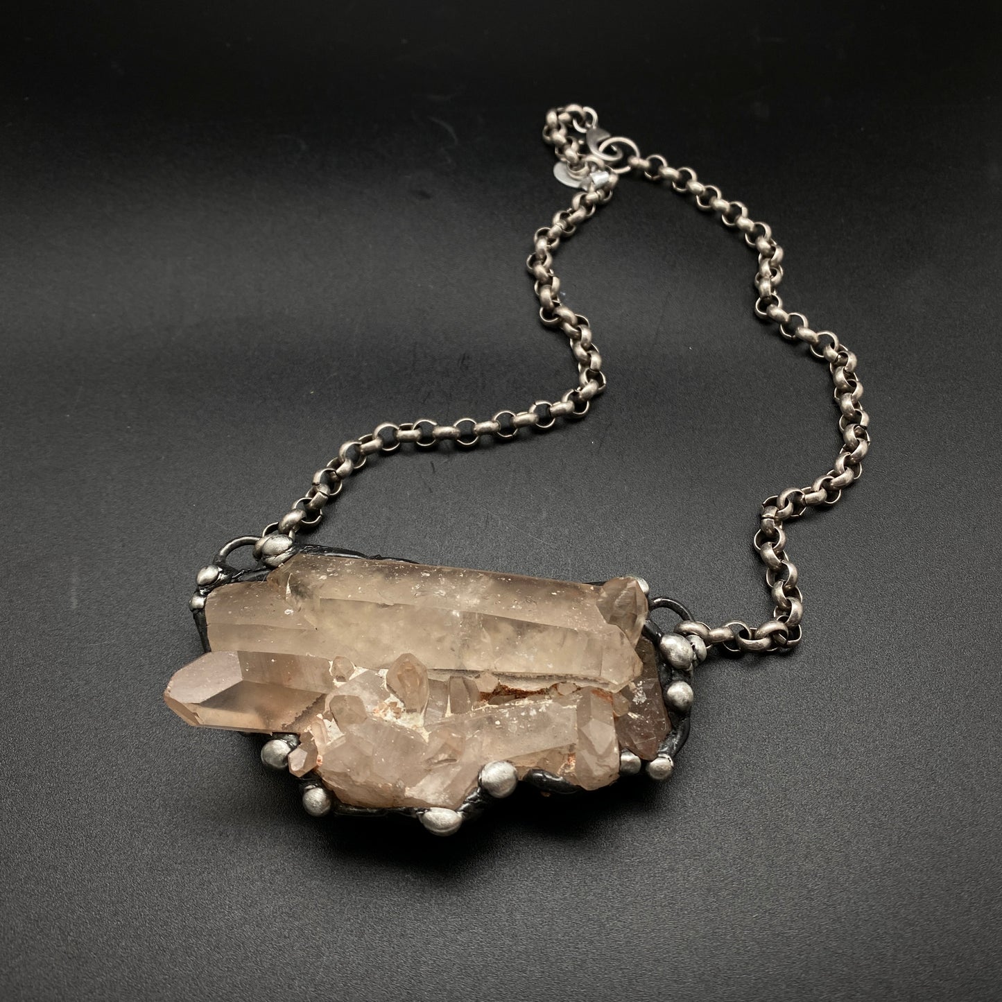 Broadcast ~ Quartz Cluster Necklace