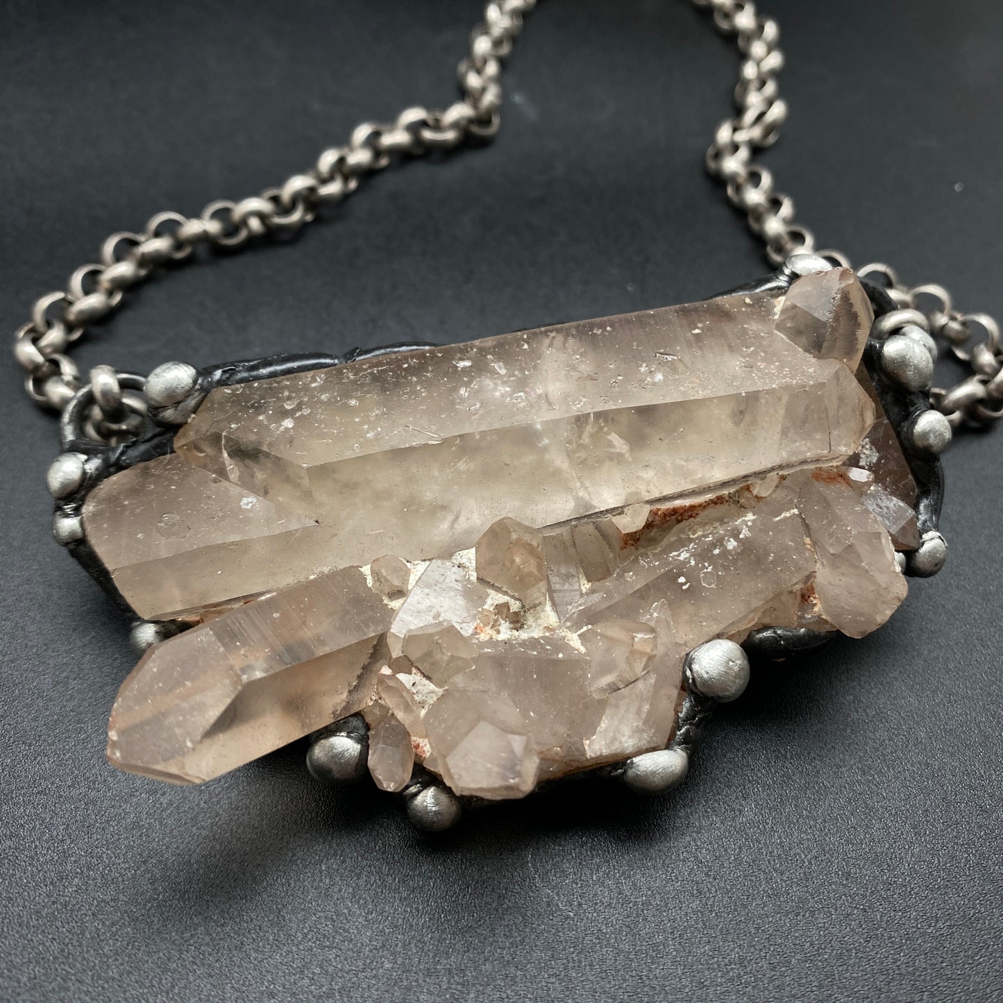 Broadcast ~ Quartz Cluster Necklace