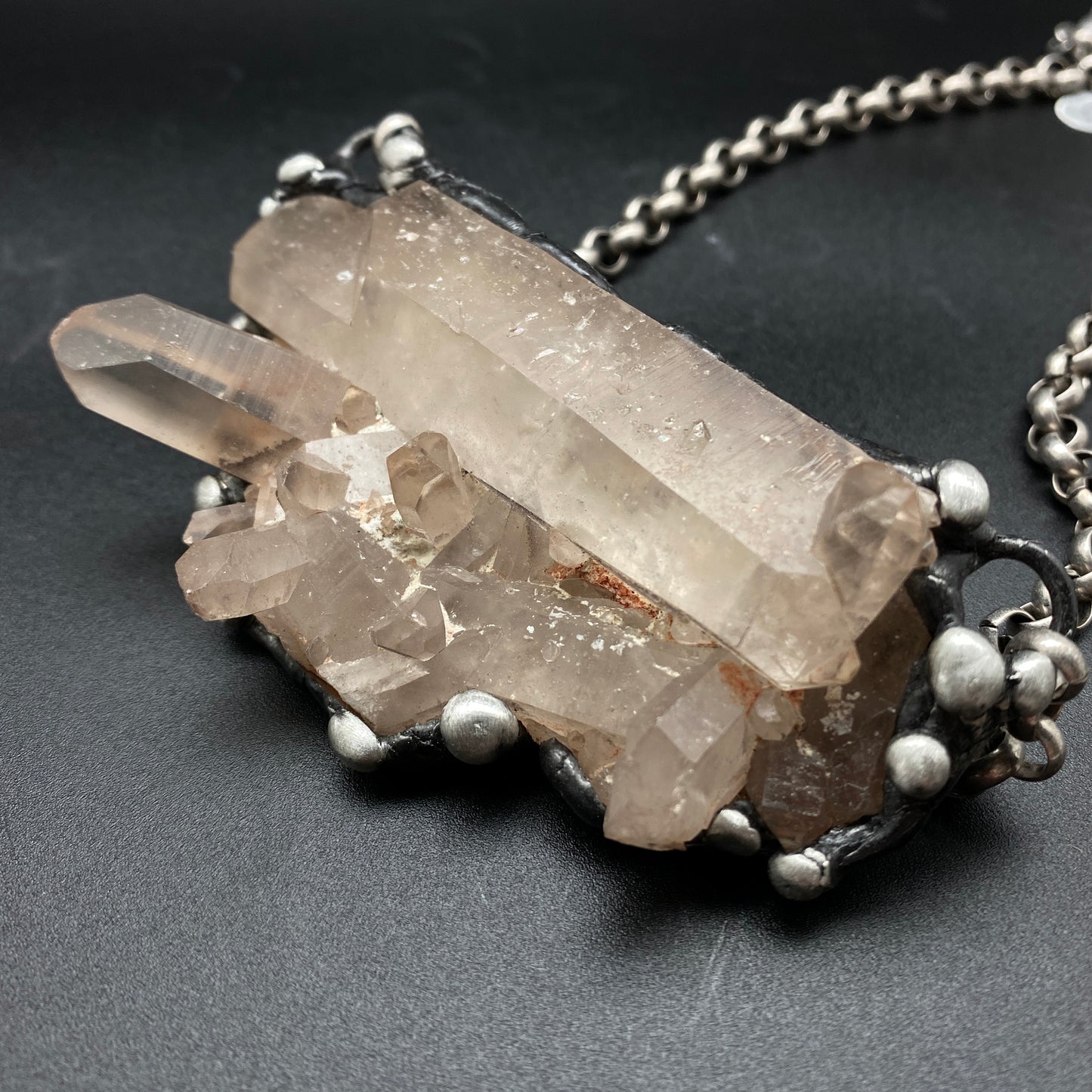 Broadcast ~ Quartz Cluster Necklace