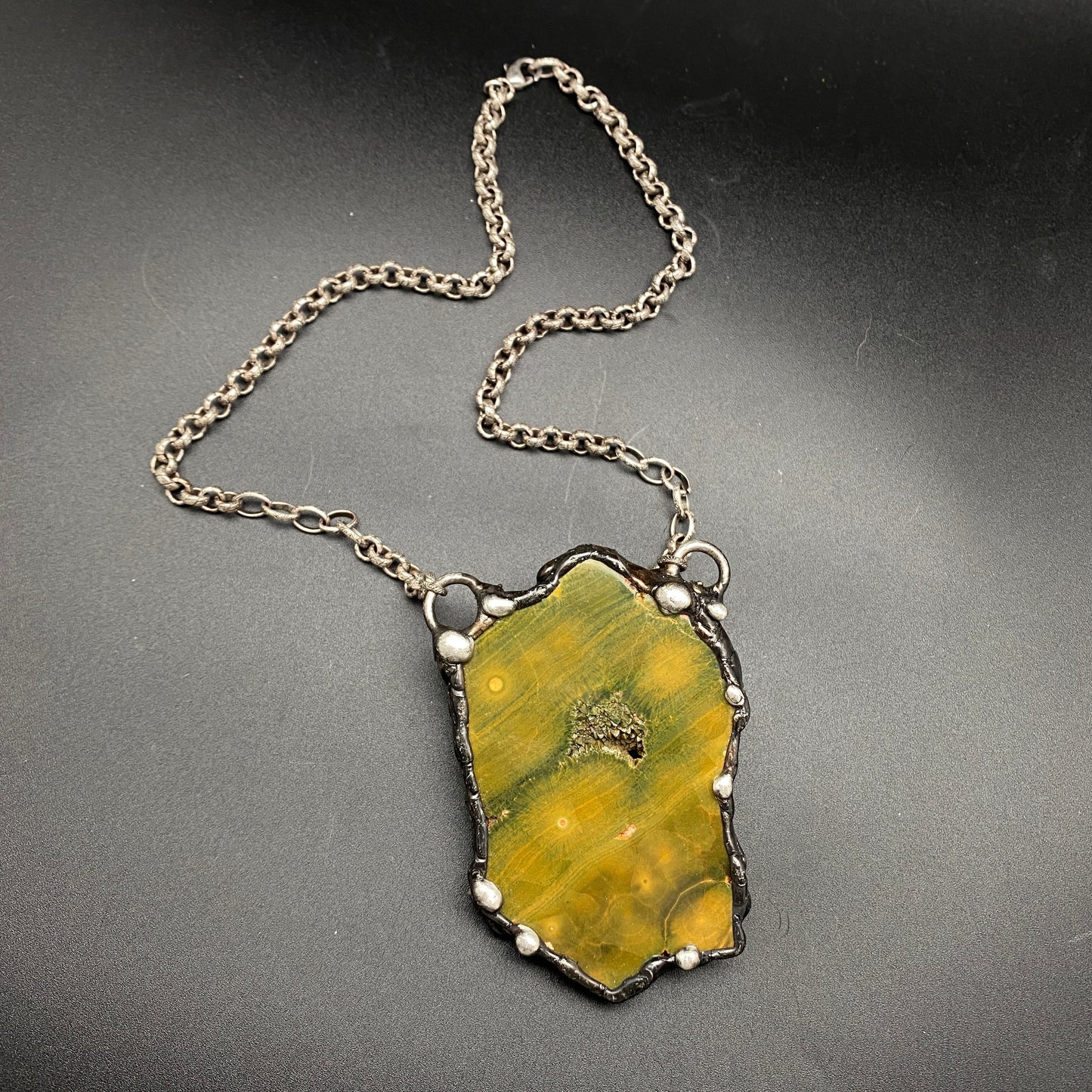 Continental ~ Kabamby Jasper Necklace ~ Reversible