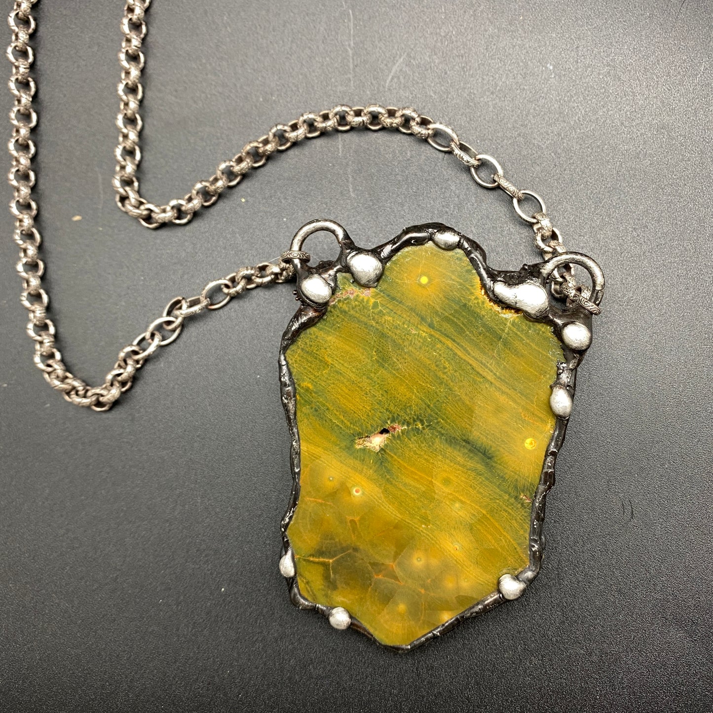 Continental ~ Kabamby Jasper Necklace ~ Reversible