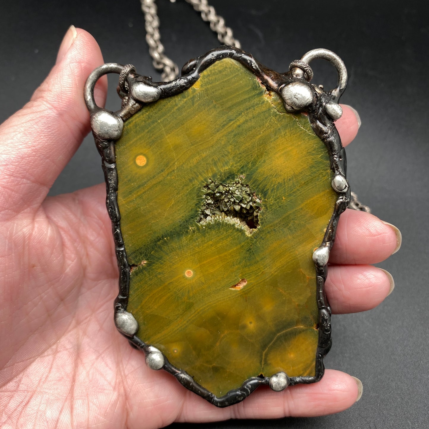 Continental ~ Kabamby Jasper Necklace ~ Reversible