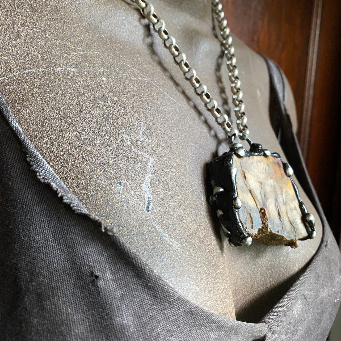 Goliath ~ Petrified Wood Necklace