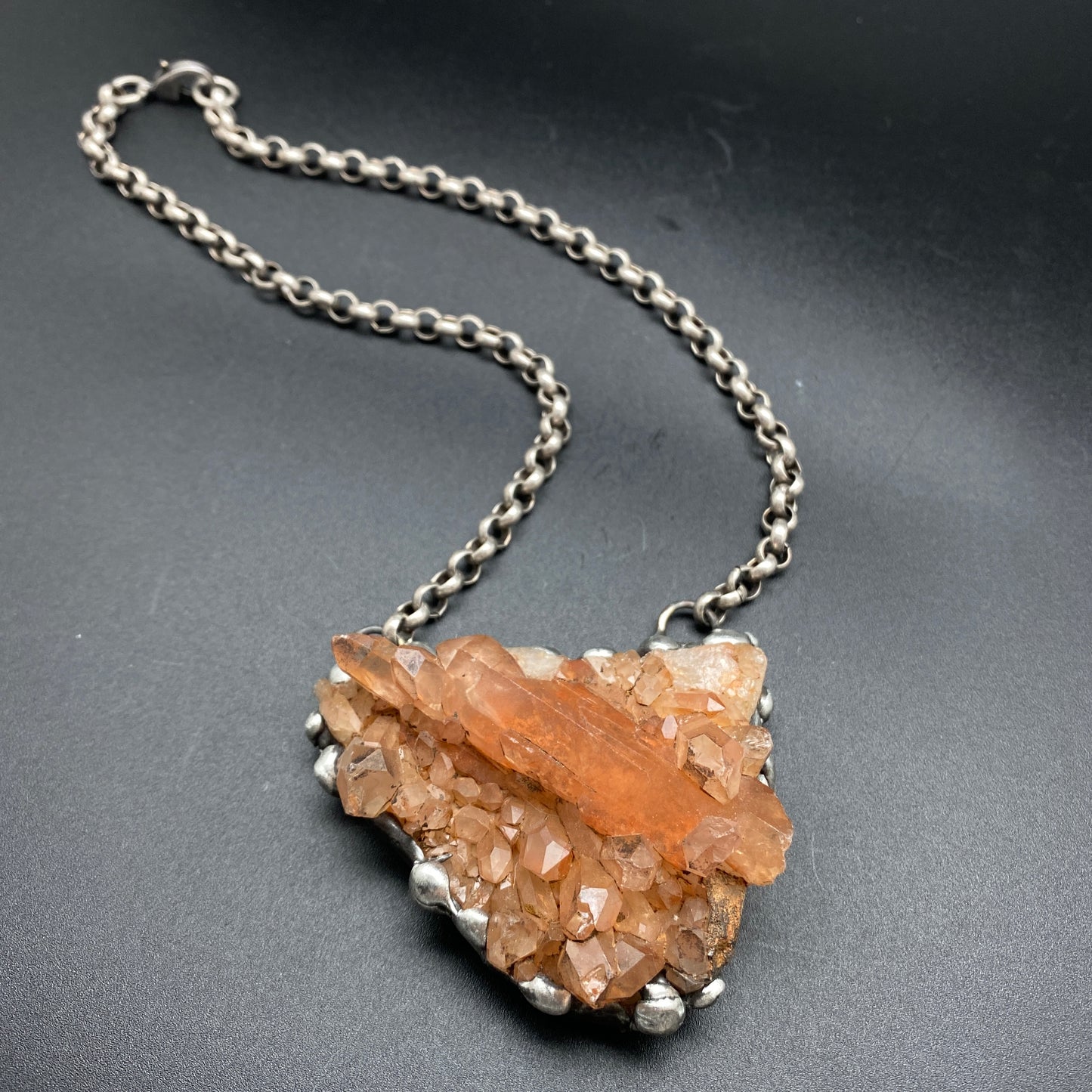 Deja Vu ~ Tangerine Quartz Necklace