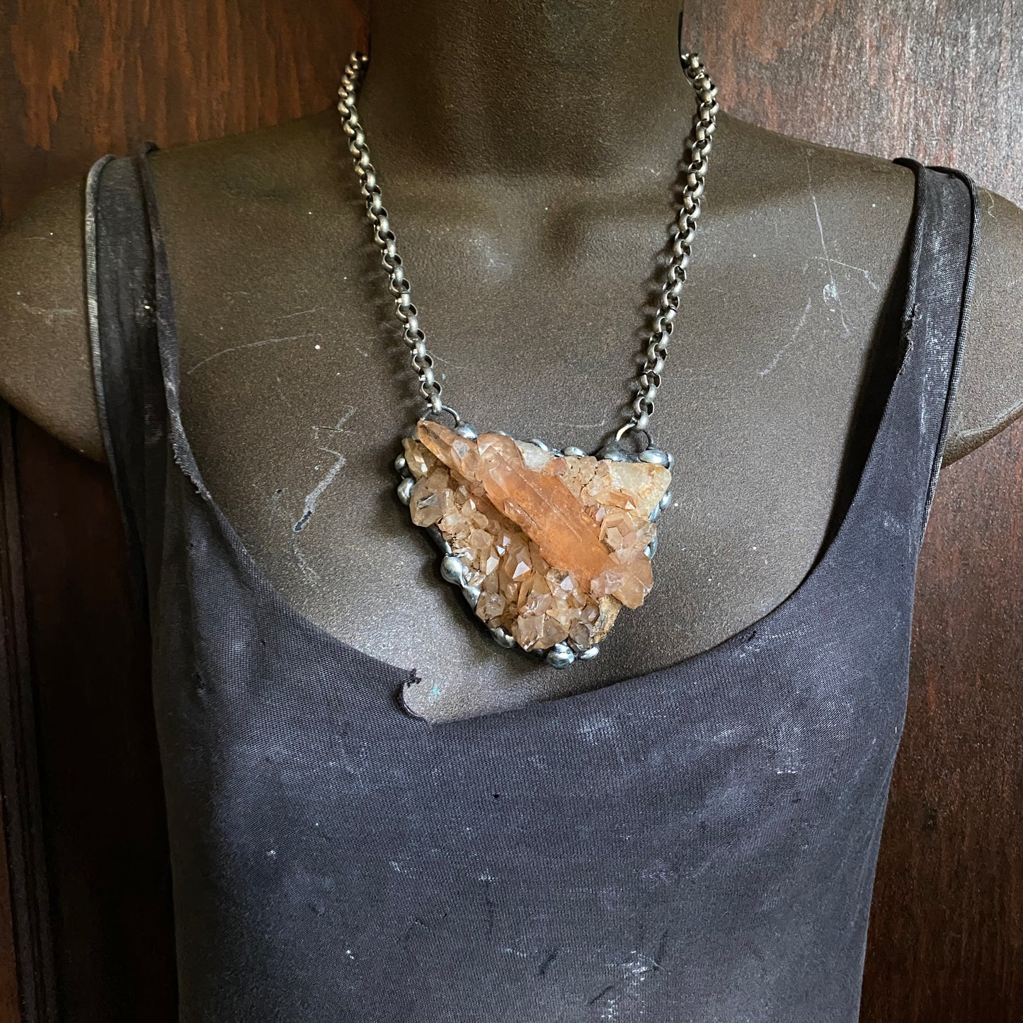 Deja Vu ~ Tangerine Quartz Necklace