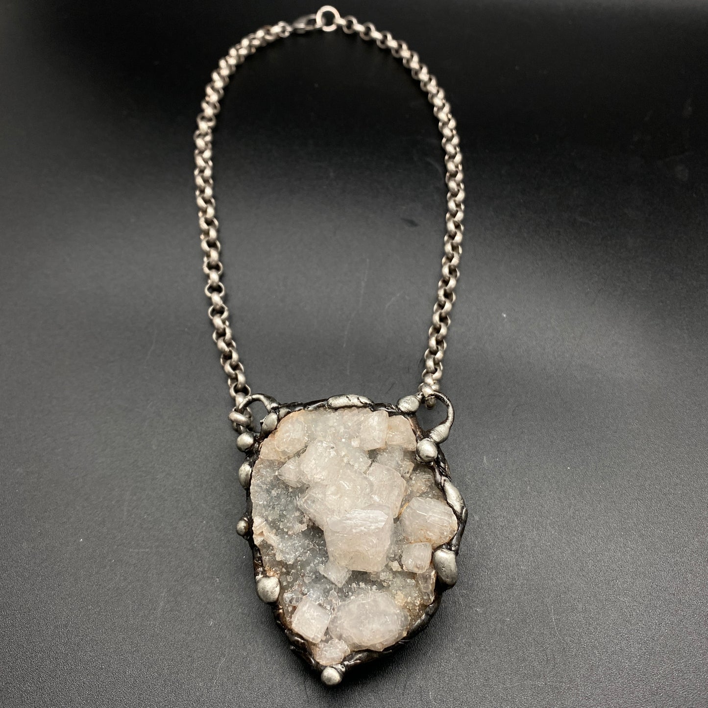 In The Clouds ~ Chalcedony & Apophylite Necklace