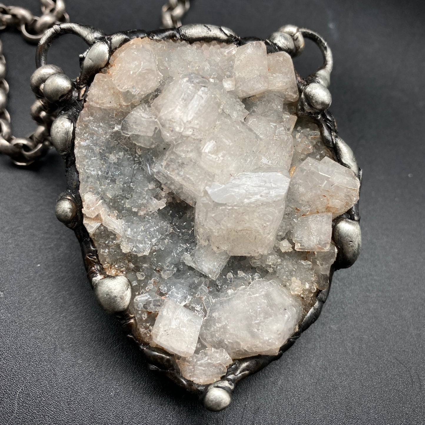 In The Clouds ~ Chalcedony & Apophylite Necklace