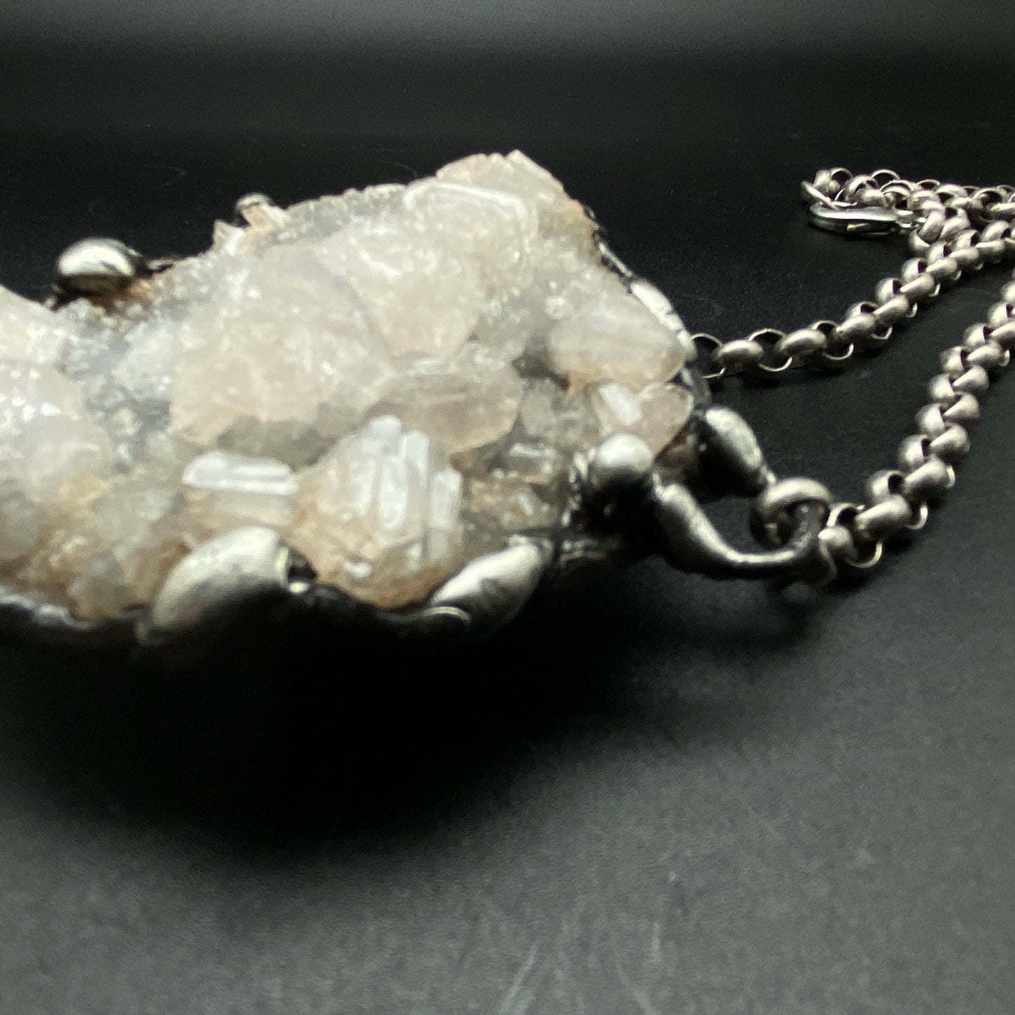 In The Clouds ~ Chalcedony & Apophylite Necklace