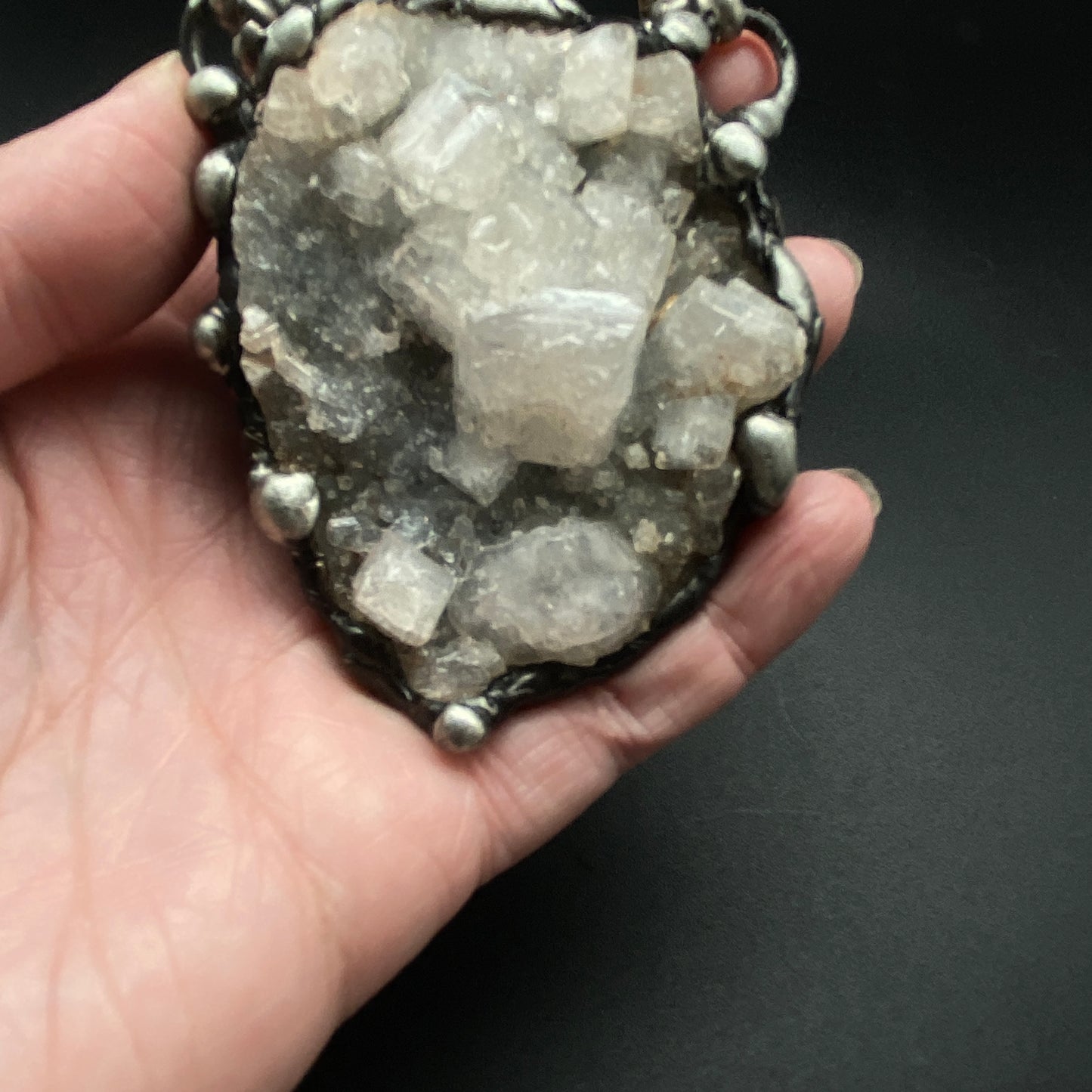 In The Clouds ~ Chalcedony & Apophylite Necklace