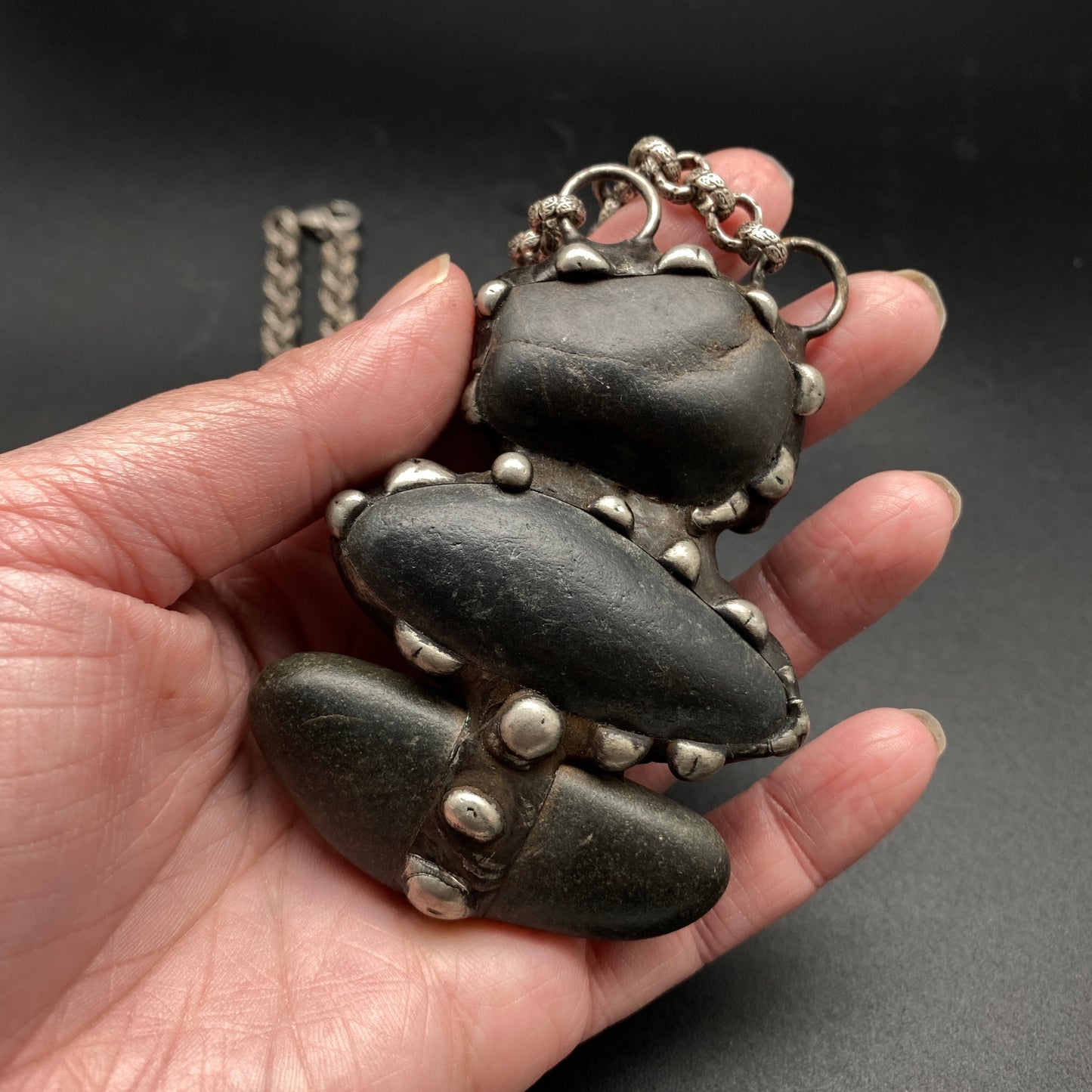 Cairn ~ Maine Beach Stone Necklace