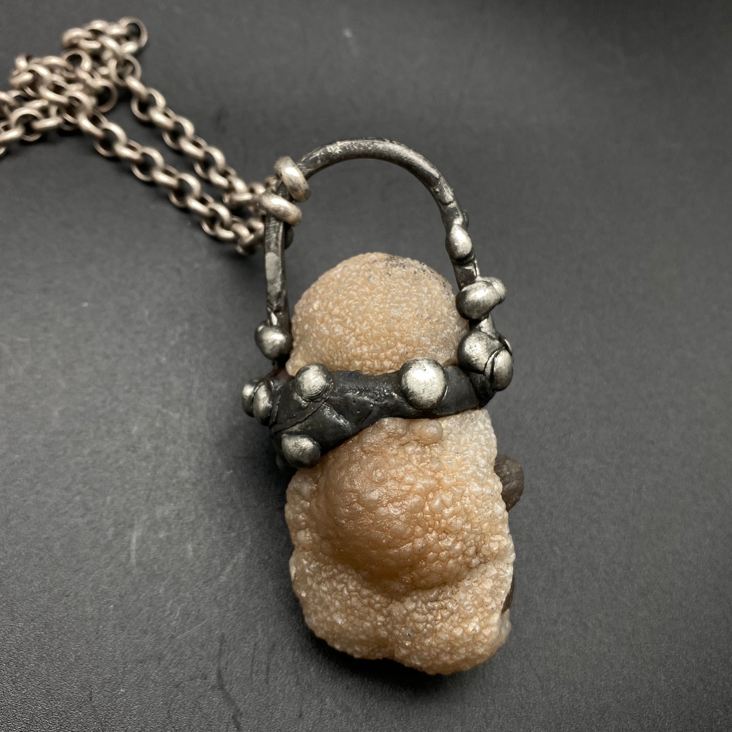 Earth Bear ~ Chalcedony Necklace