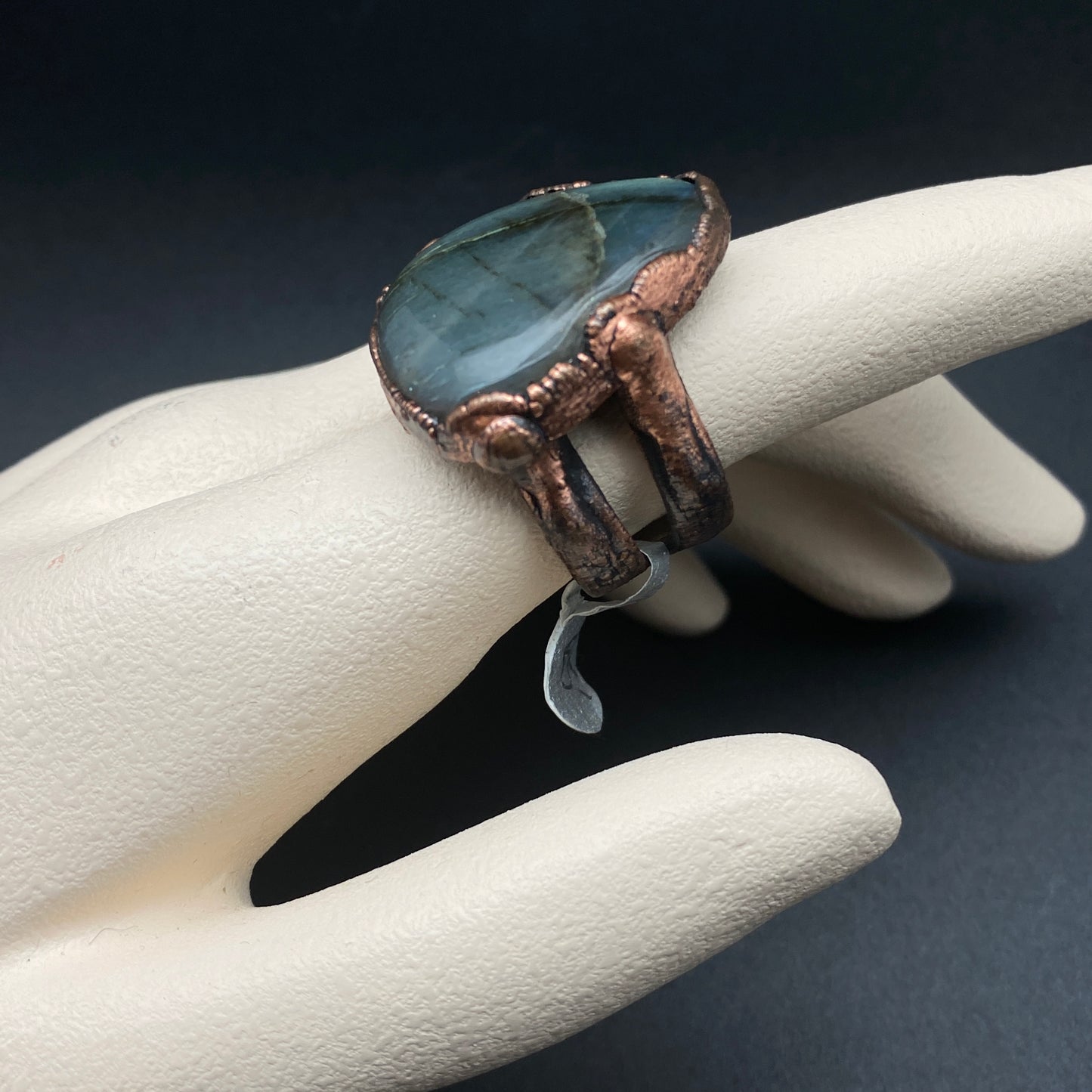 Aurora ~ Labradorite Statement Ring