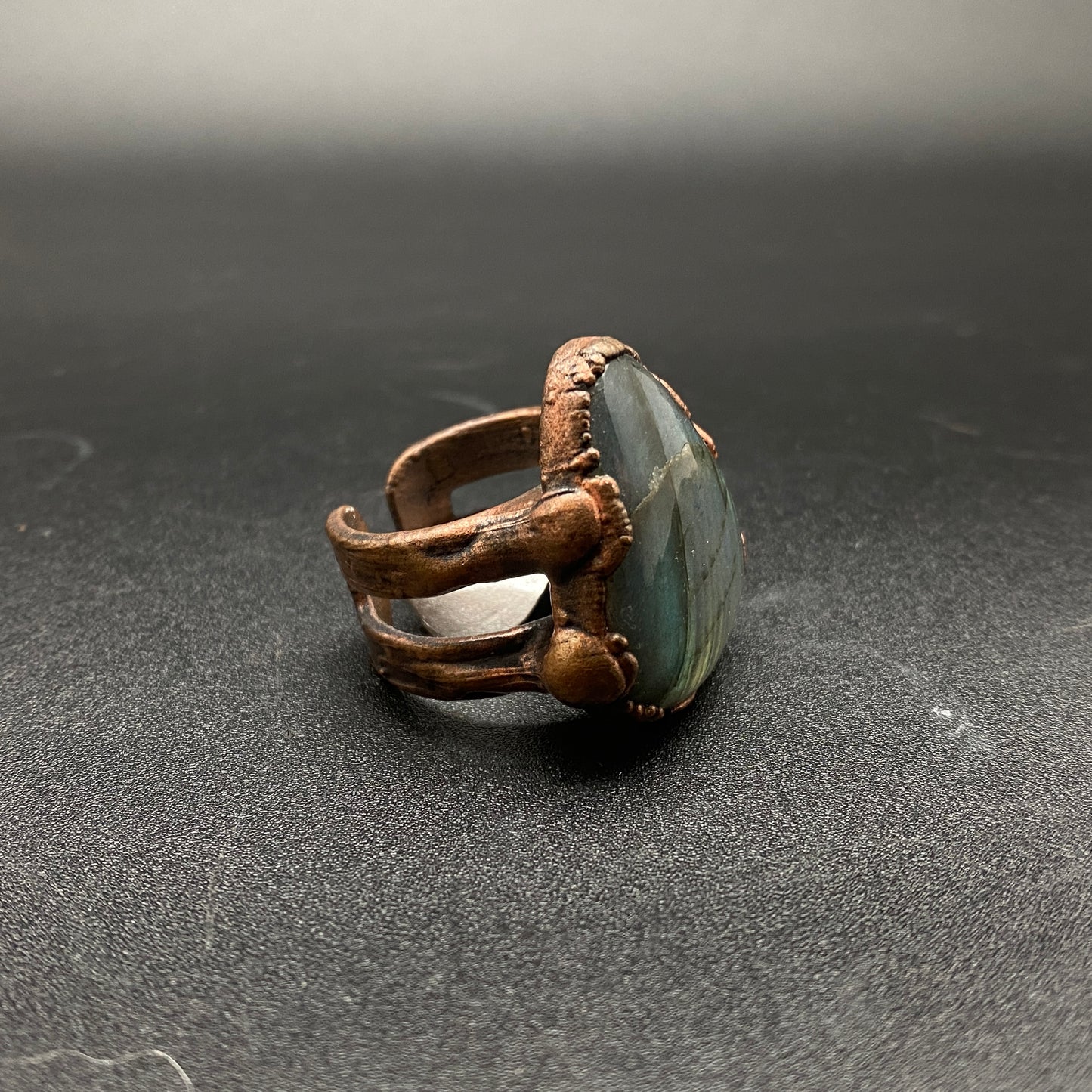 Aurora ~ Labradorite Statement Ring