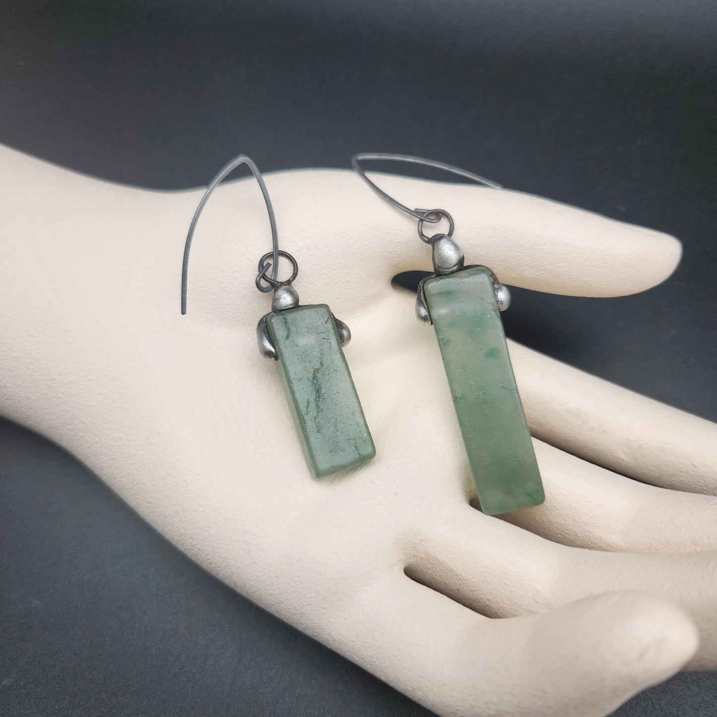 Soft ~ Green Aventurine Earrings