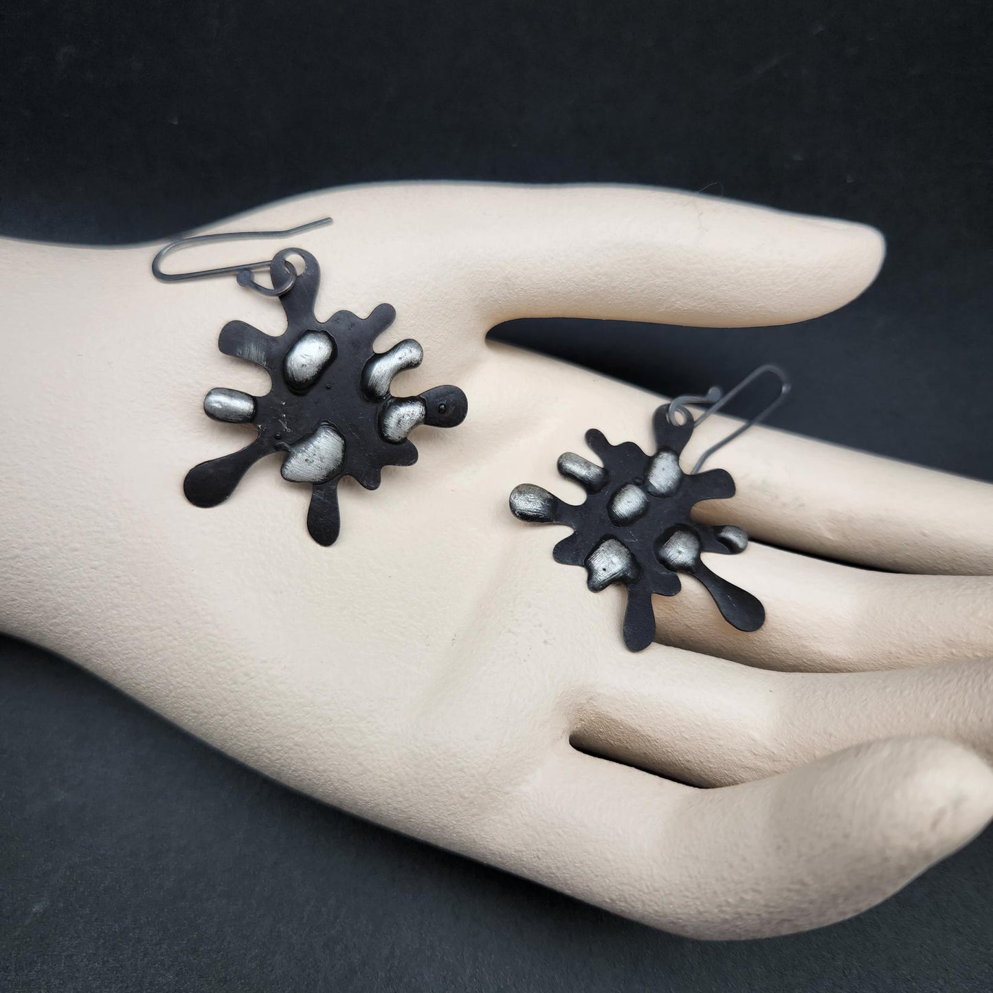 Splat ~ Speckled Shape Earrings
