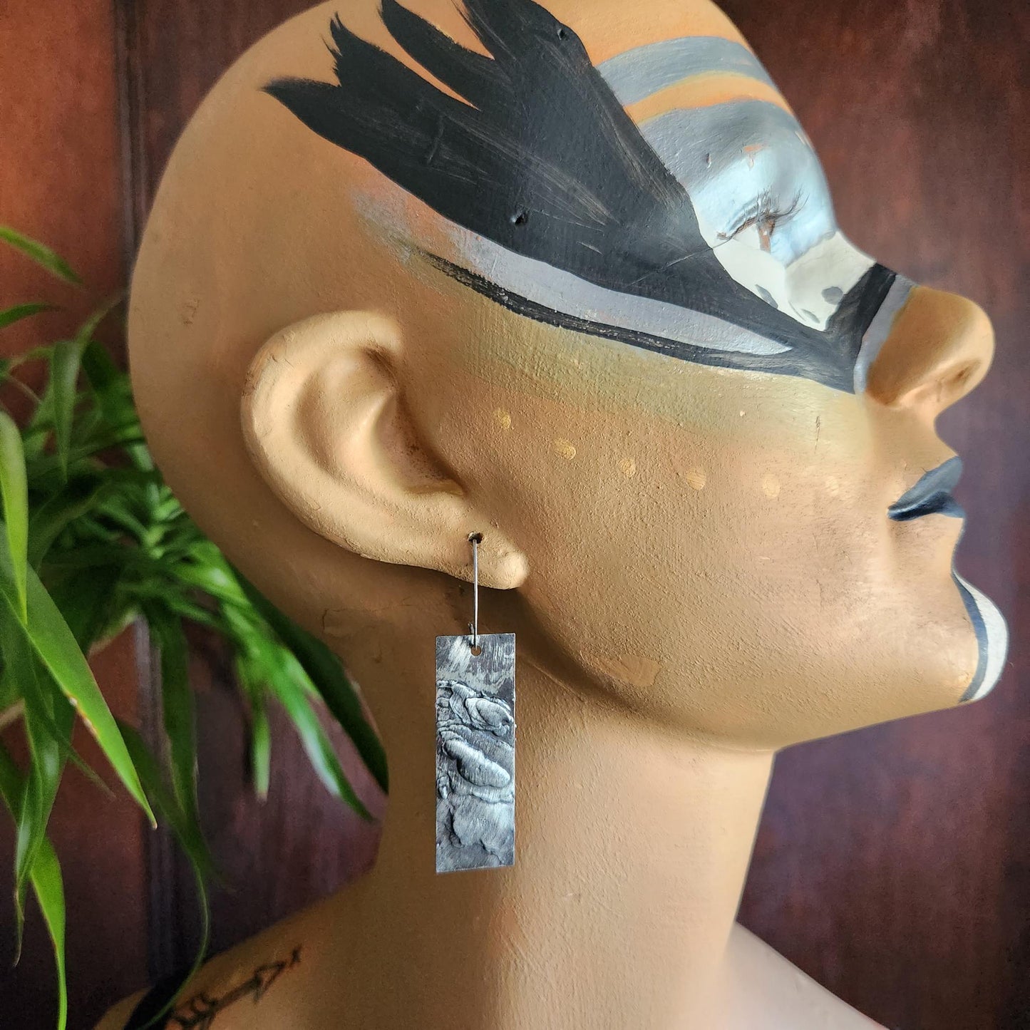 Obelisk ~ Soldered Textured Earrings