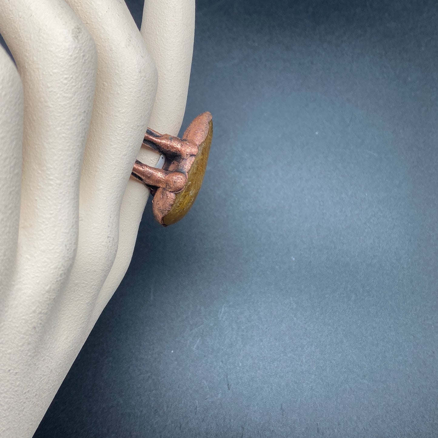 Golden Hour ~ Rutilated Quartz Statement Ring
