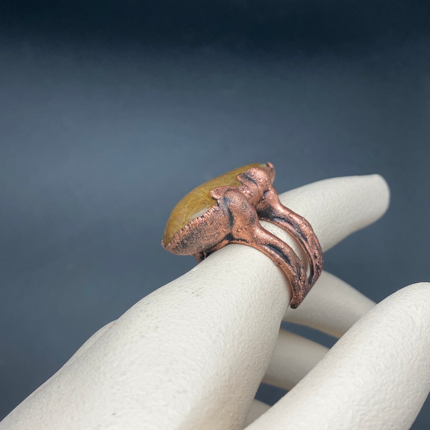 Golden Hour ~ Rutilated Quartz Statement Ring