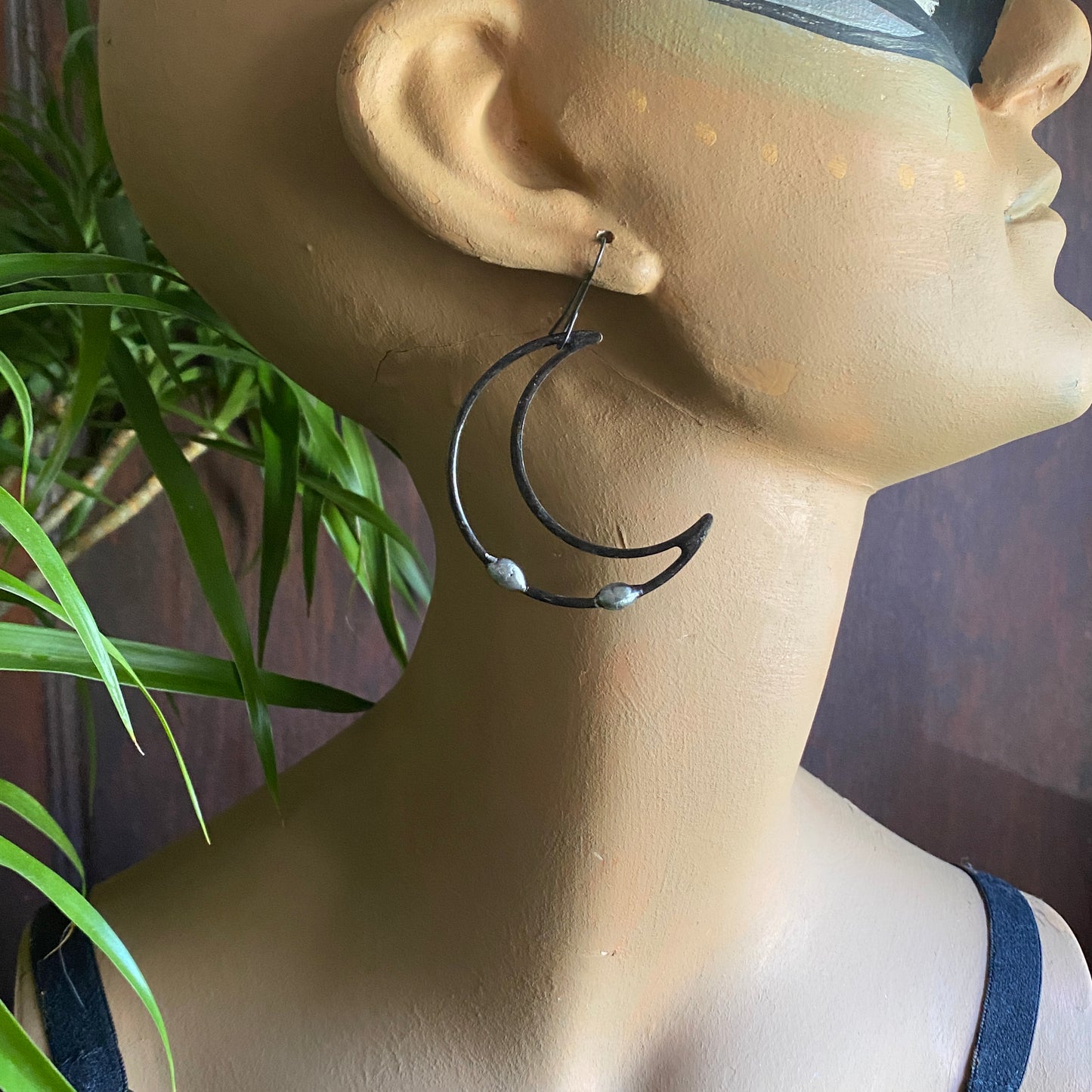 Luna ~ Soldered Lightweight Moon Earrings Large