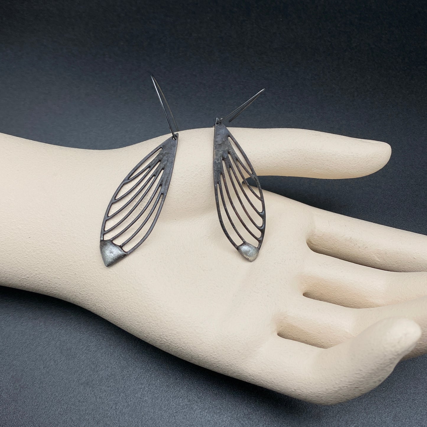 Fae ~ Soldered Lightweight Wing Earrings