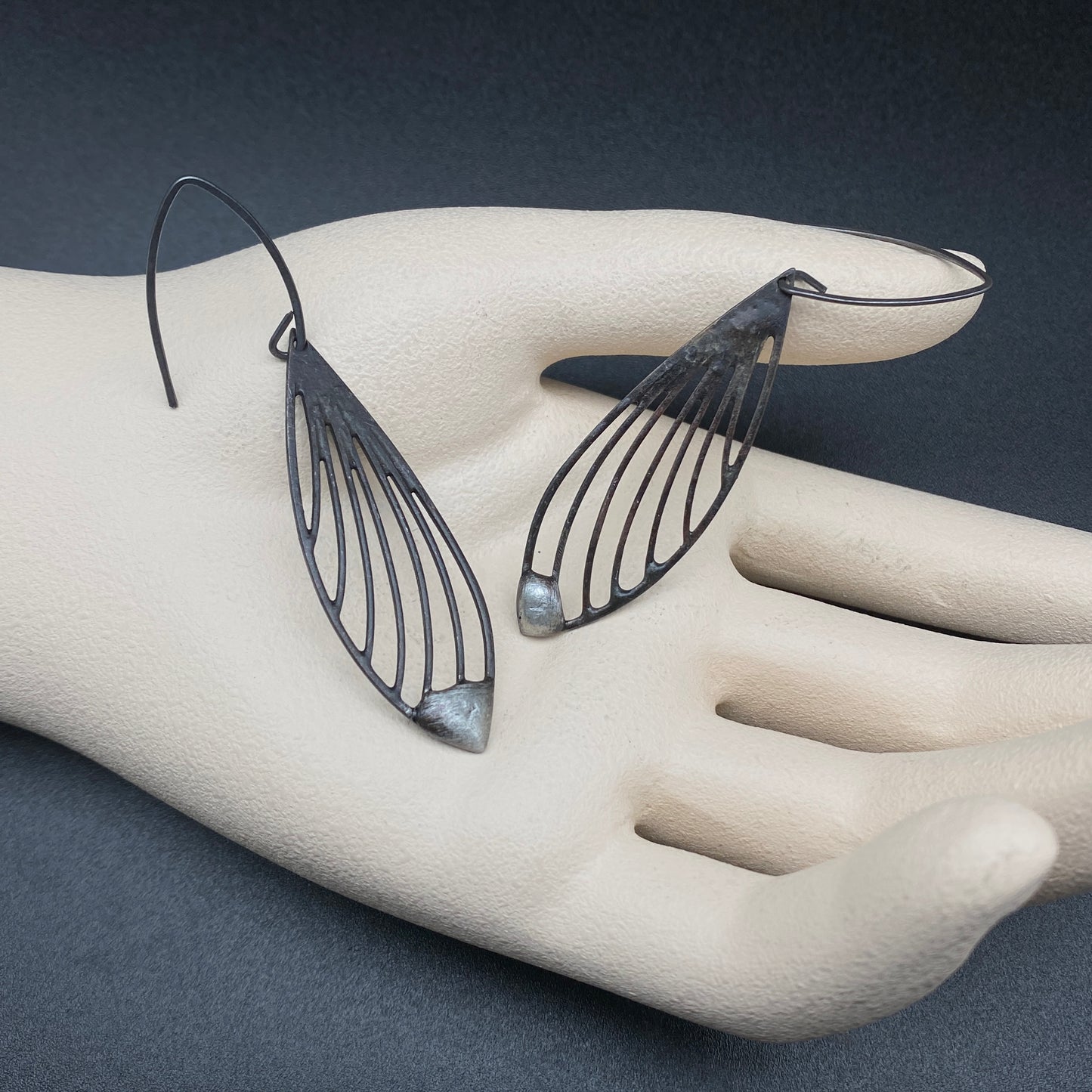 Fae  ~ Soldered Lightweight Wing Earrings