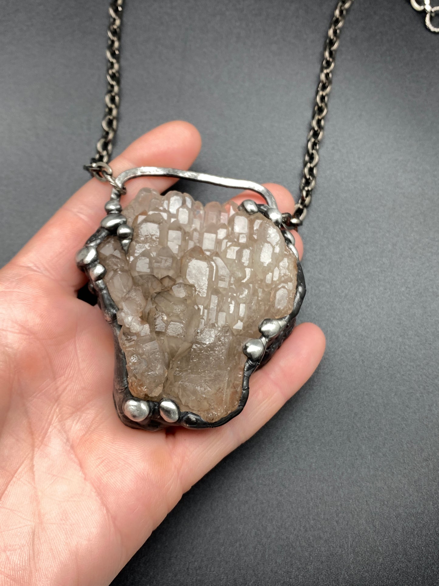 The Last Unicorn ~ Elestial Smoky Quartz Necklace