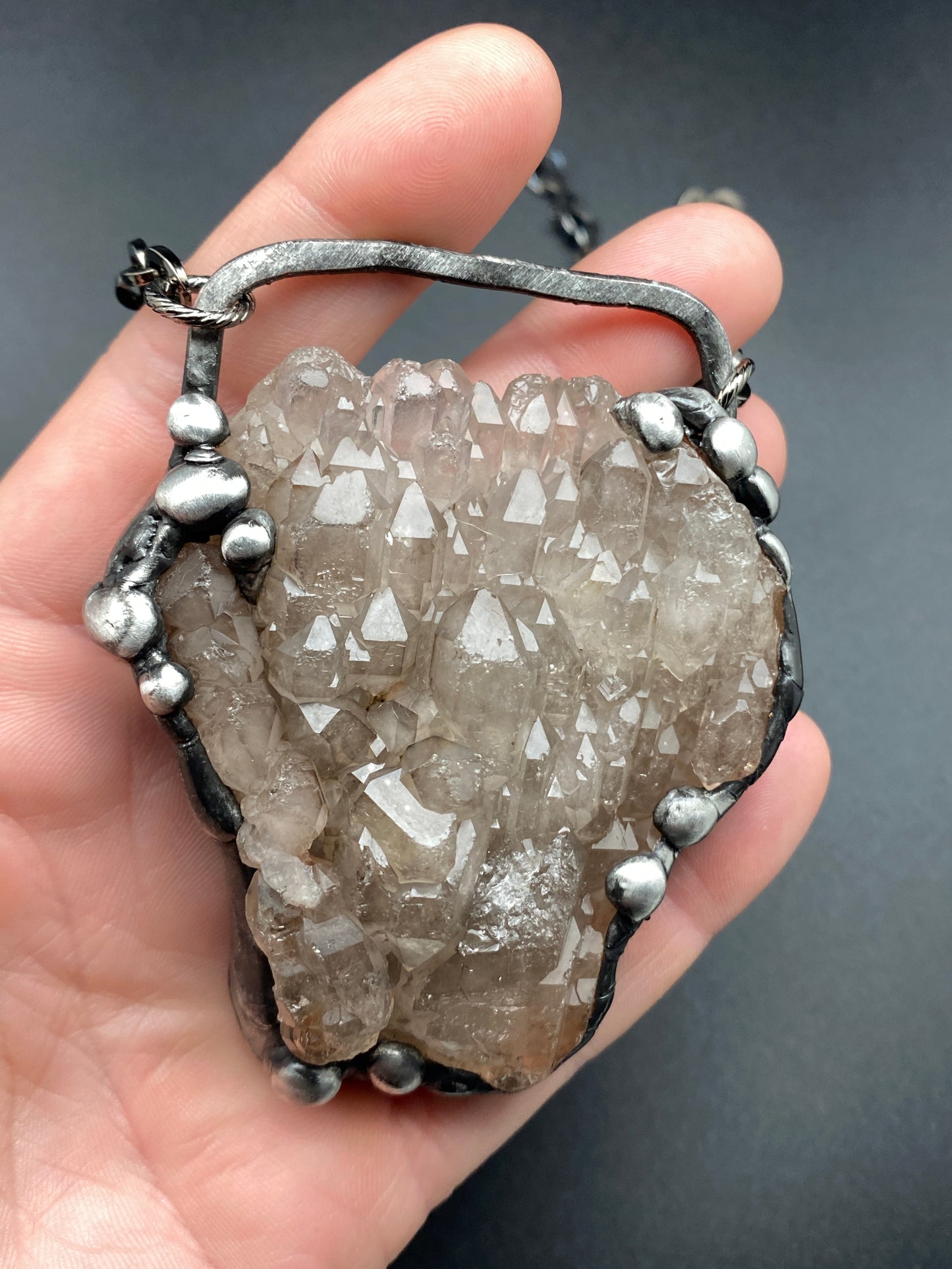 The Last Unicorn ~ Elestial Smoky Quartz Necklace