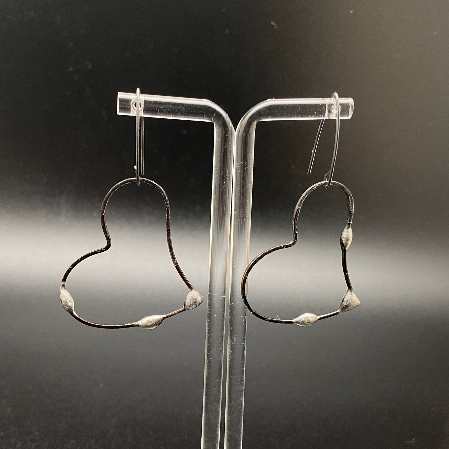 Open Heart ~ Soldered Lightweight Heart Earrings