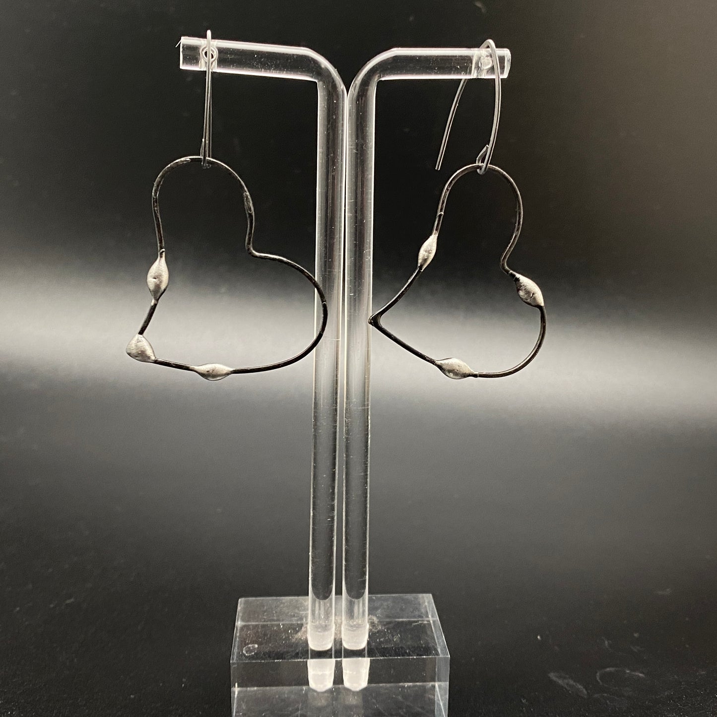 Open Heart ~ Soldered Lightweight Heart Earrings