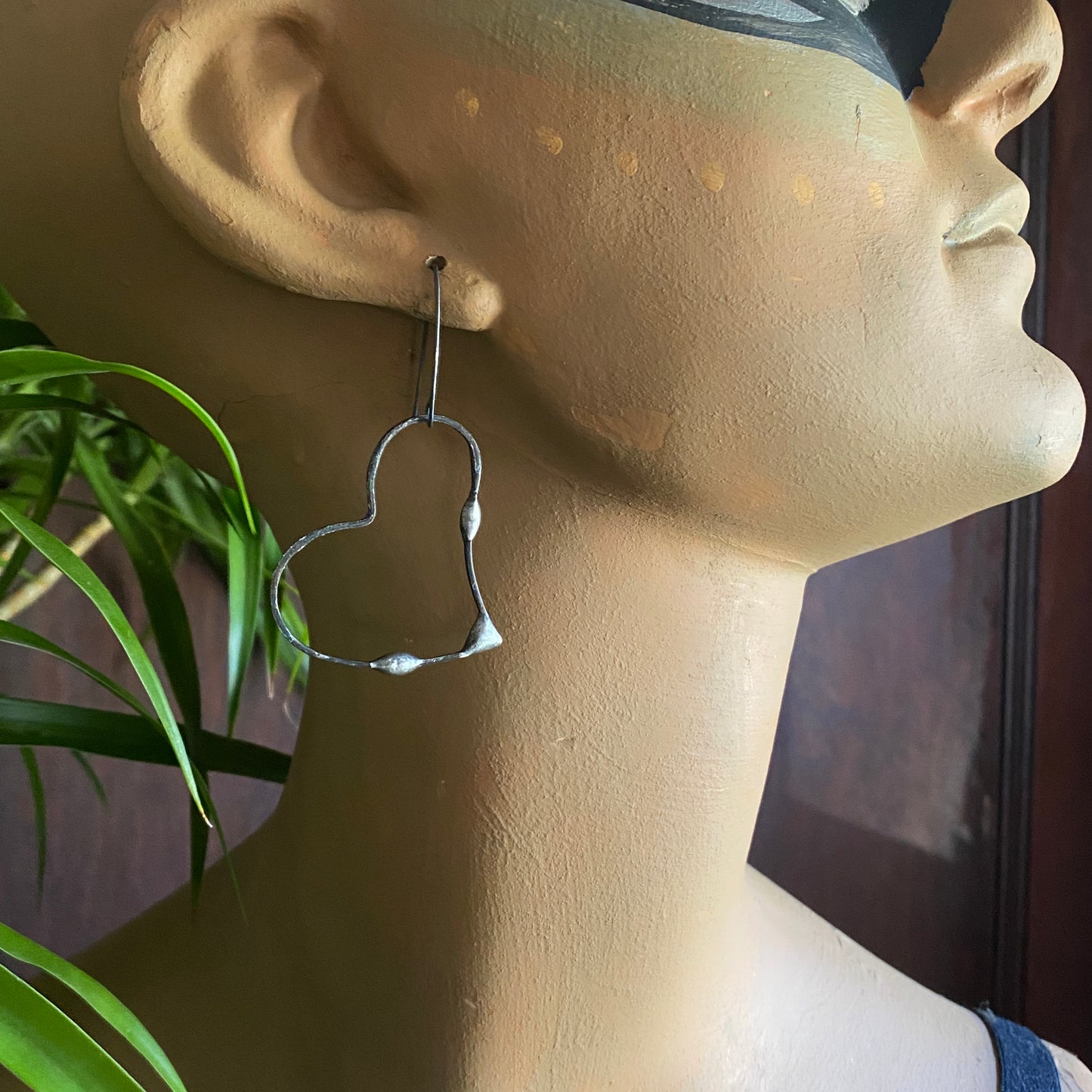 Open Heart ~ Soldered Lightweight Heart Earrings