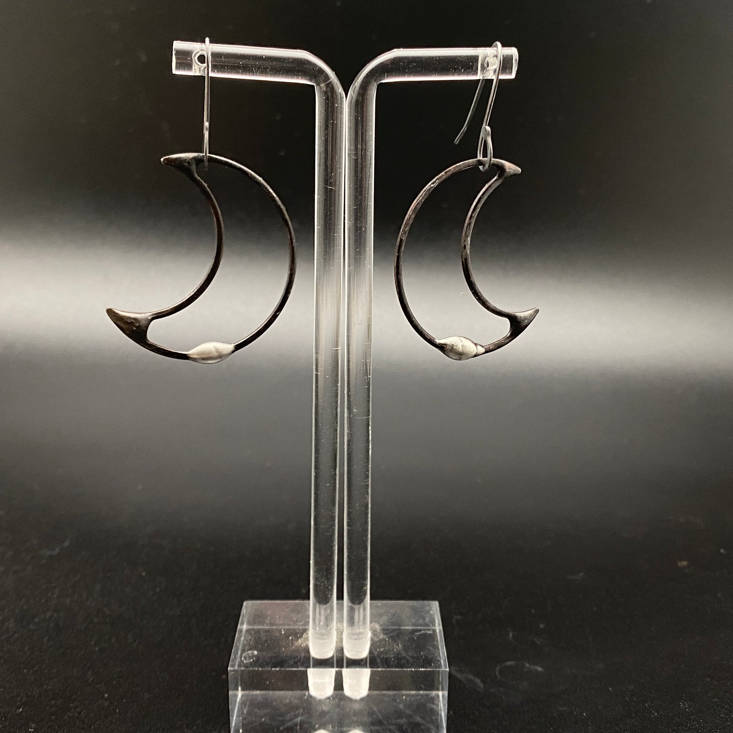 Luna ~ Soldered Lightweight Moon Earrings Medium