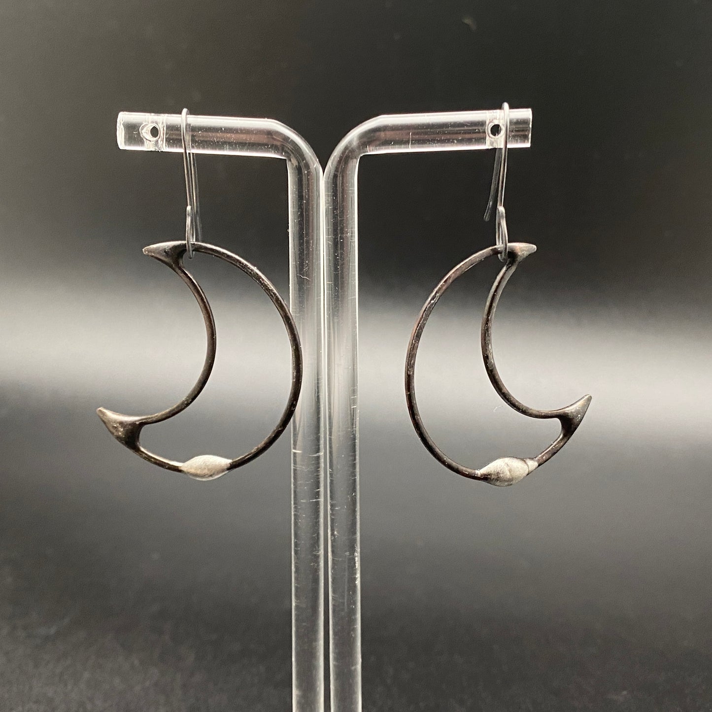 Luna ~ Soldered Lightweight Moon Earrings Medium