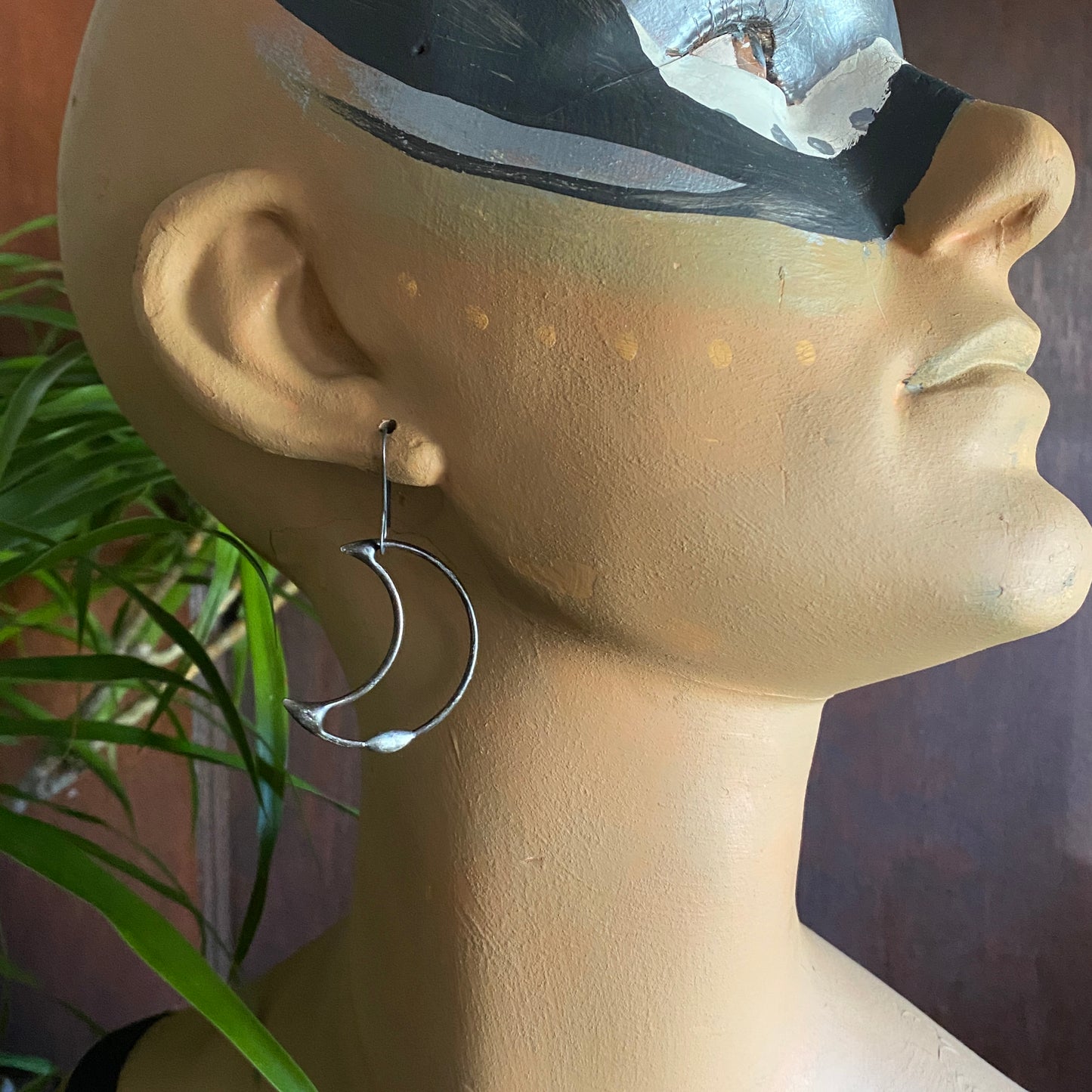 Luna ~ Soldered Lightweight Moon Earrings Medium