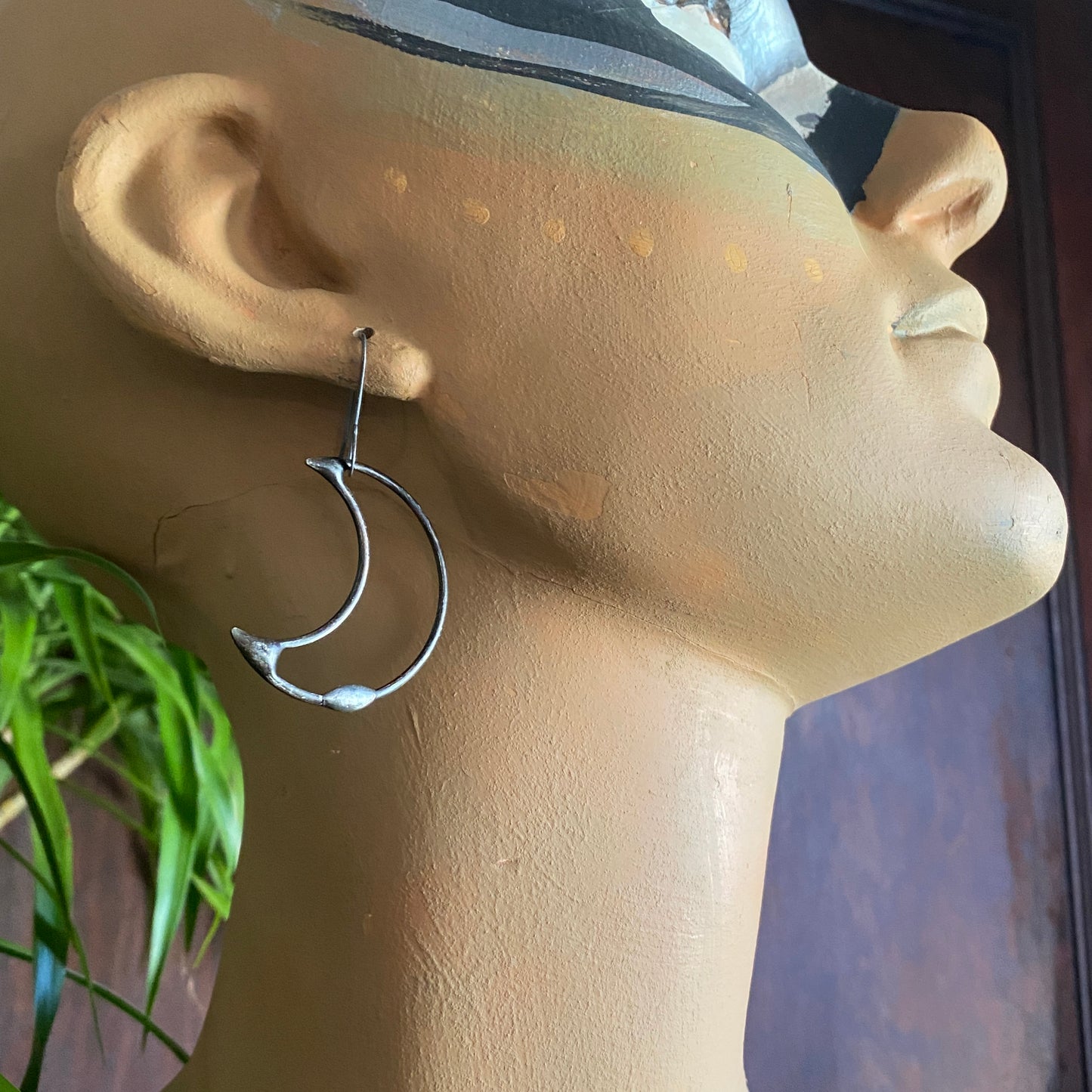Luna ~ Soldered Lightweight Moon Earrings Medium