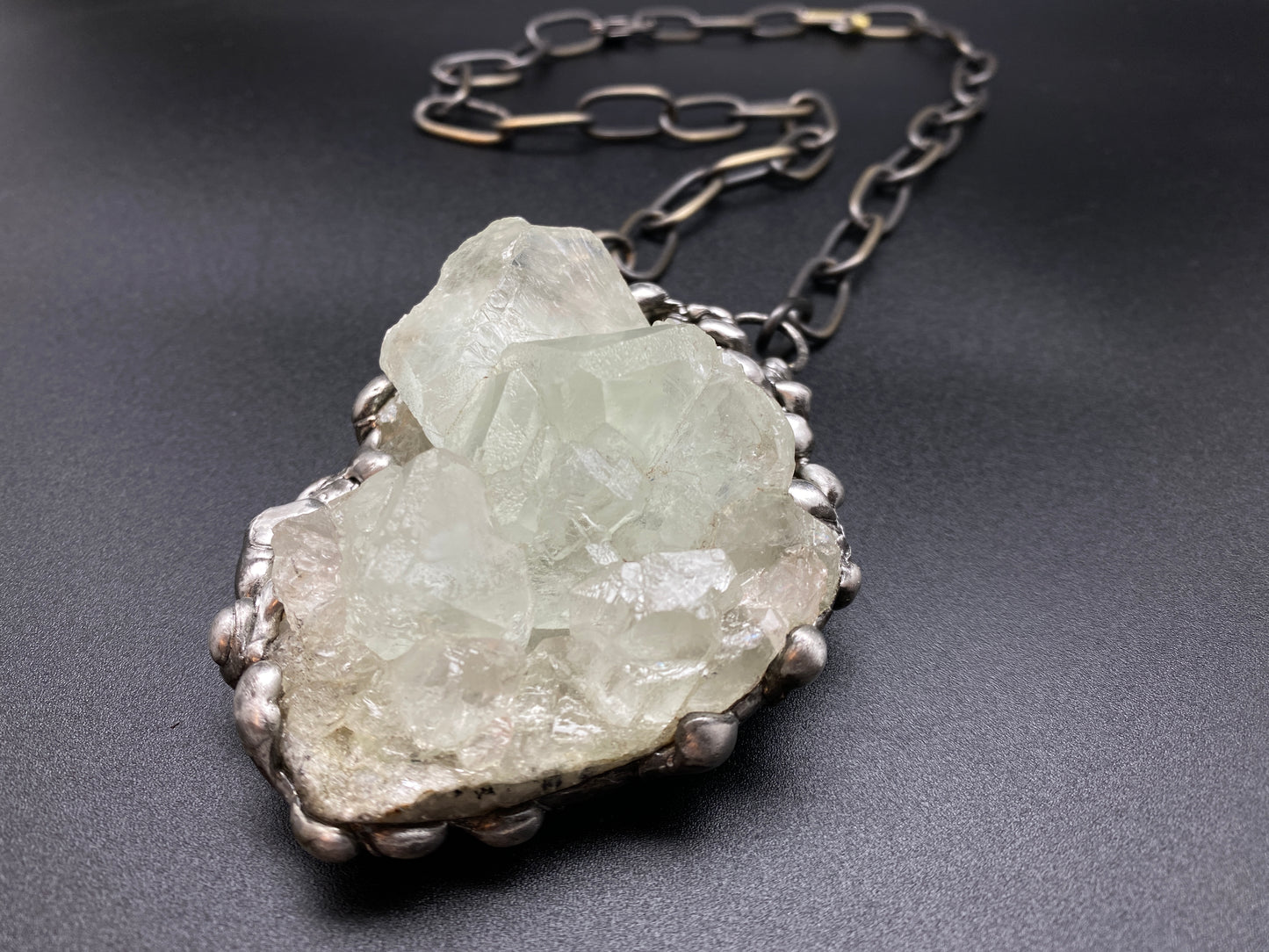 Ice ~ Fluorite Necklace ~ Light Green