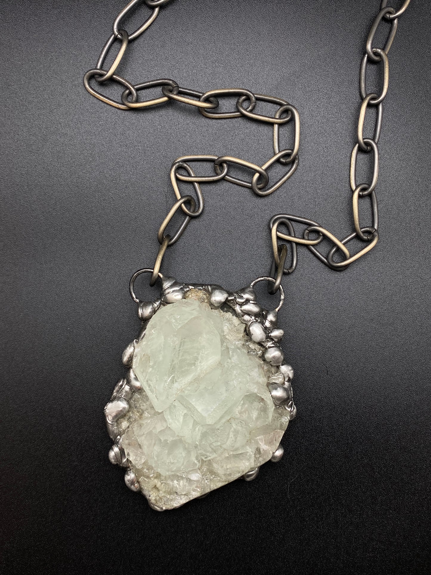 Ice ~ Fluorite Necklace ~ Light Green